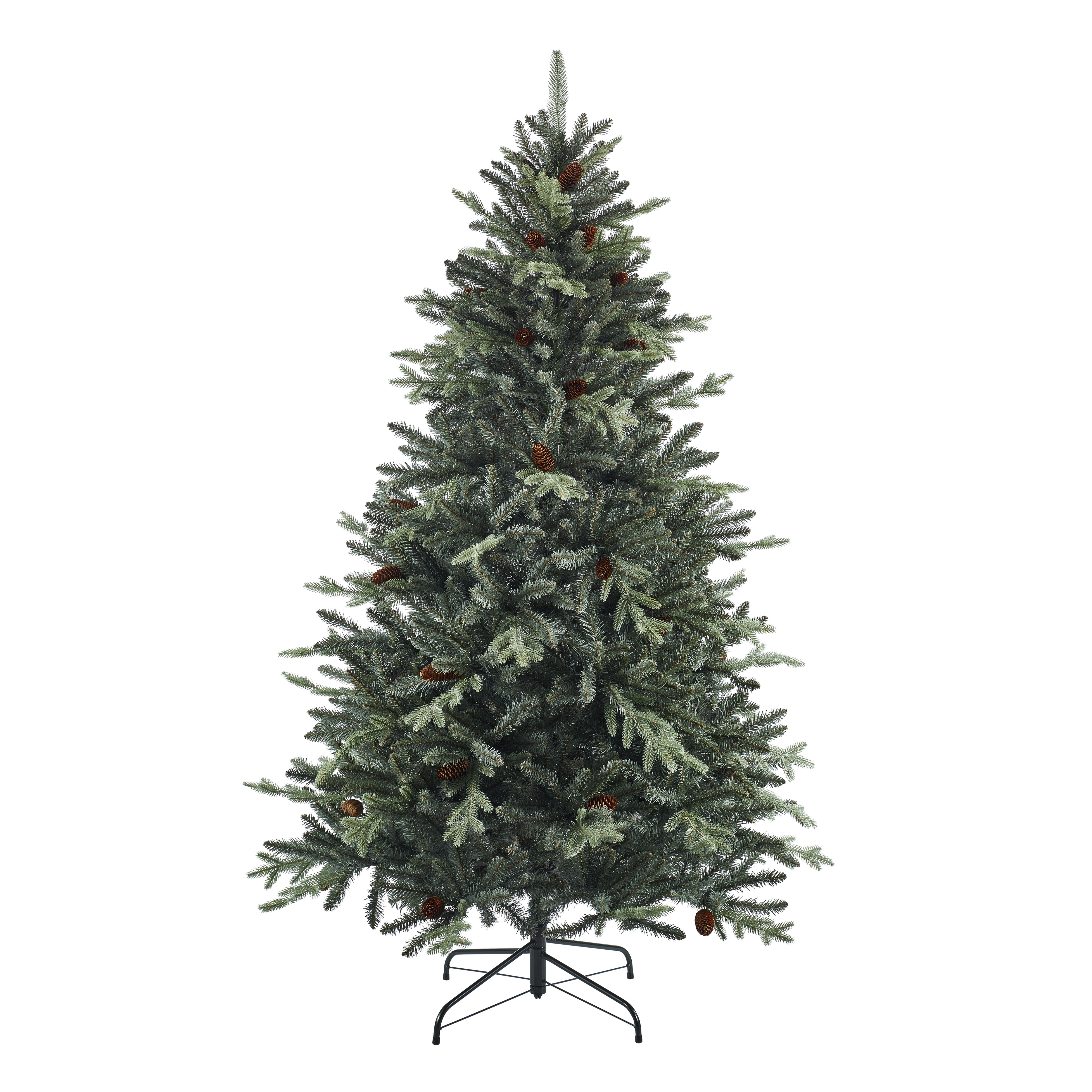 6ft Jura Mint tipped with pinecones Artificial Christmas tree