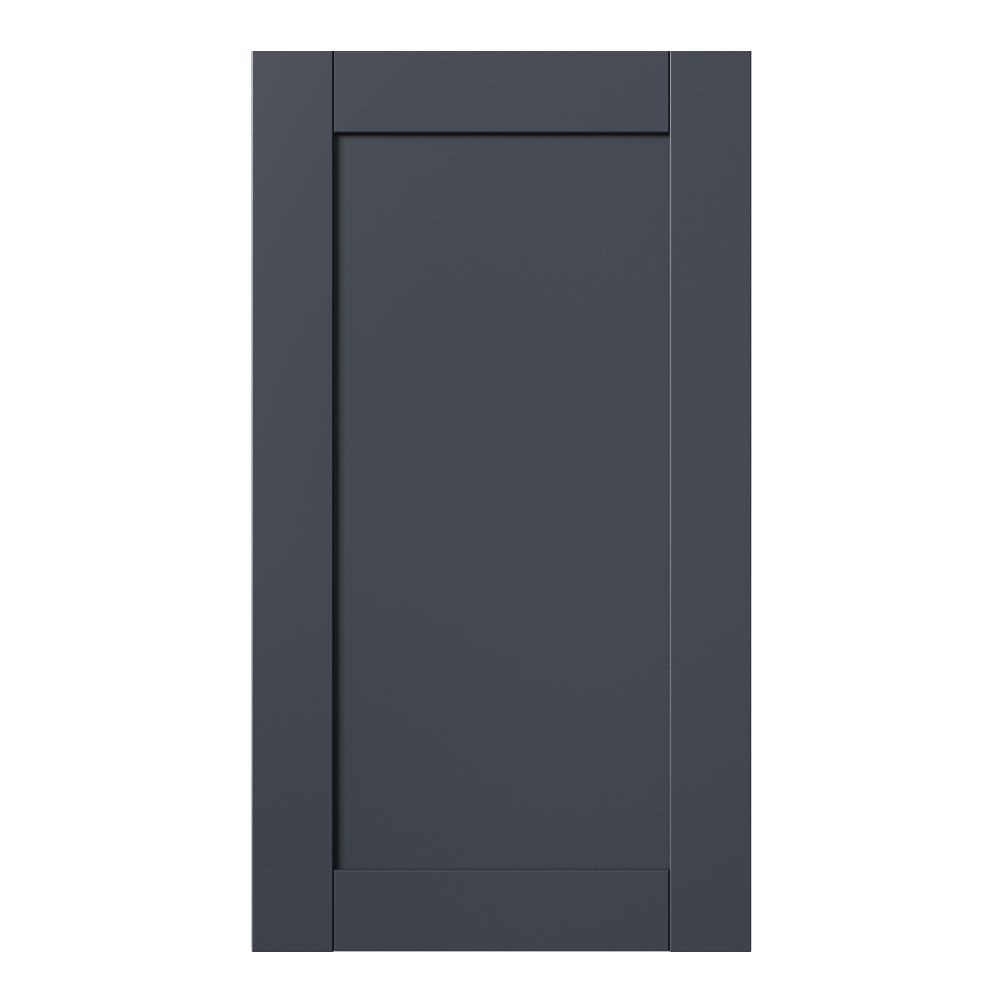 GoodHome Ashmead Matt midnight blue Shaker Highline Cabinet door (W)400mm (H)715mm (T)16mm
