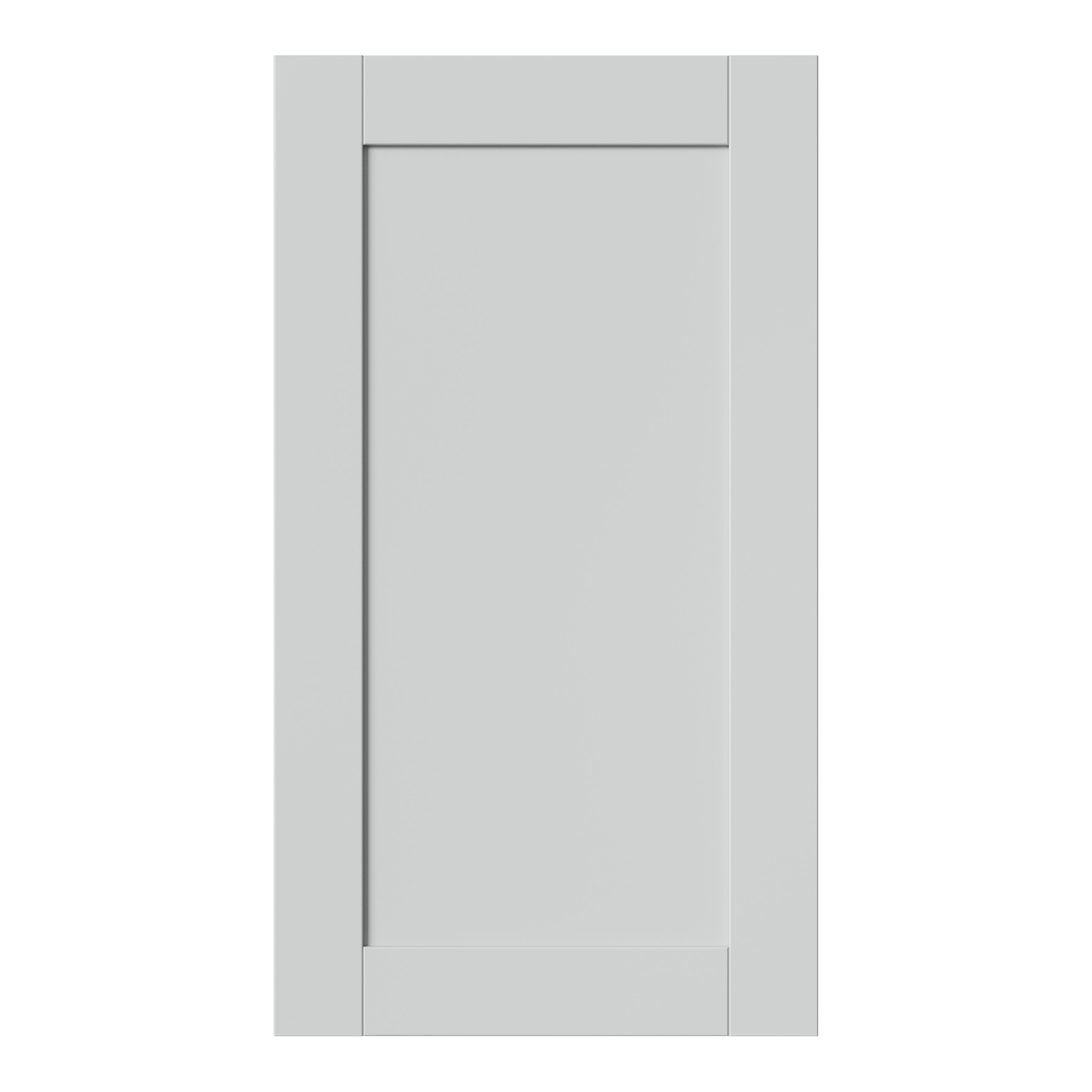 GoodHome Ashmead Matt dove grey Shaker Highline Cabinet door (W)400mm (H)715mm (T)16mm