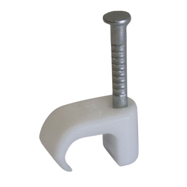 CORElectric White 4.5mm Bell wire Cable clips, Pack of 100 Departments DIY at B&Q