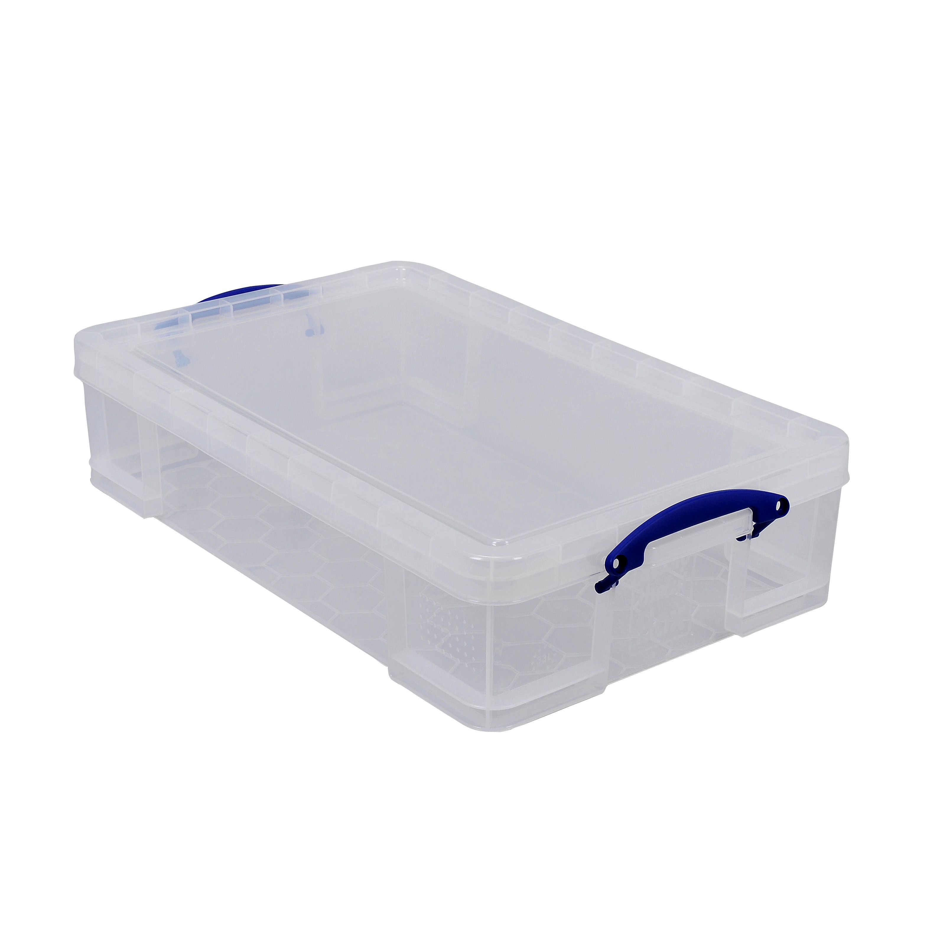 Really Useful Clear 33L Storage box Departments DIY at B&Q