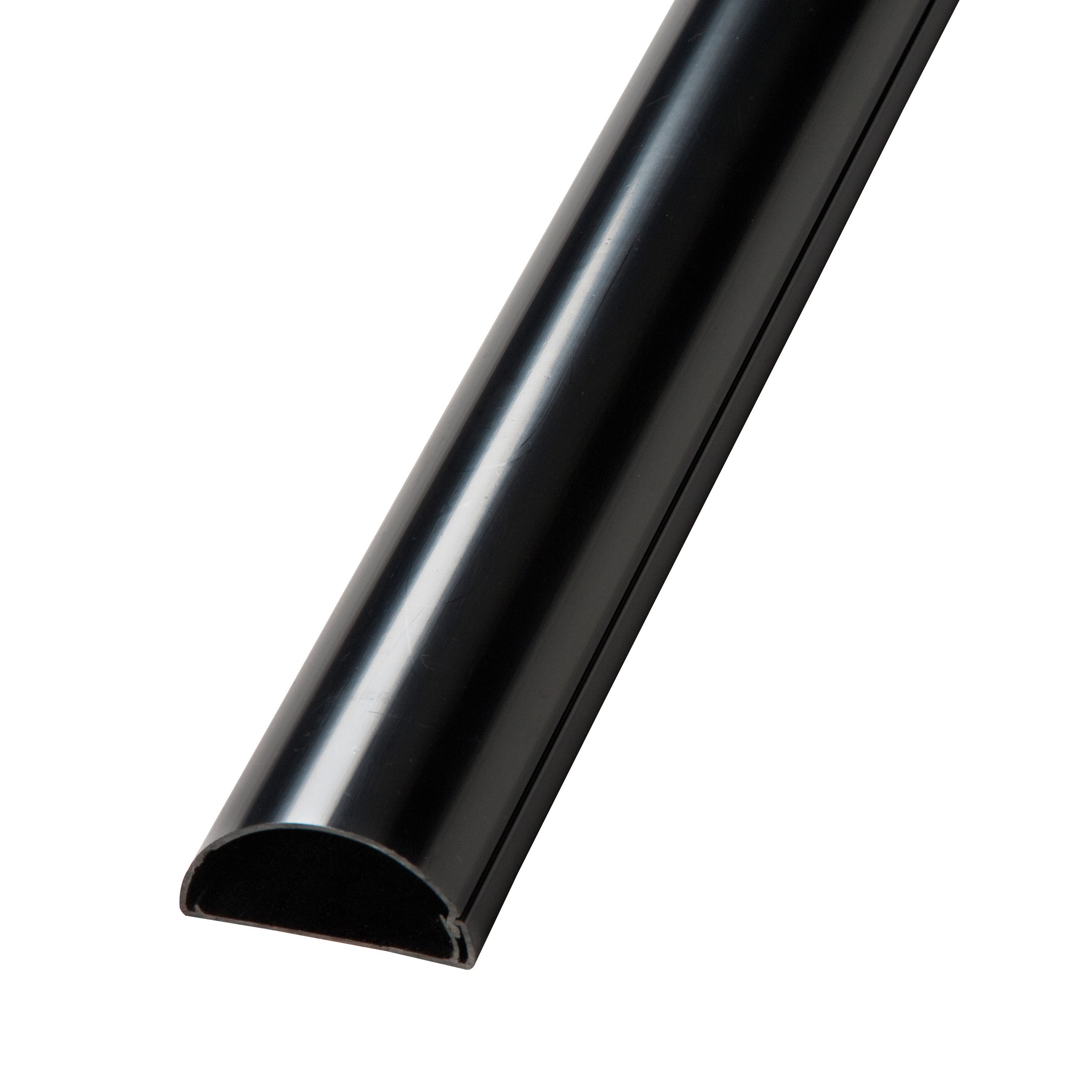 DLine 60mm x 2m Black Trunking Departments DIY at B&Q