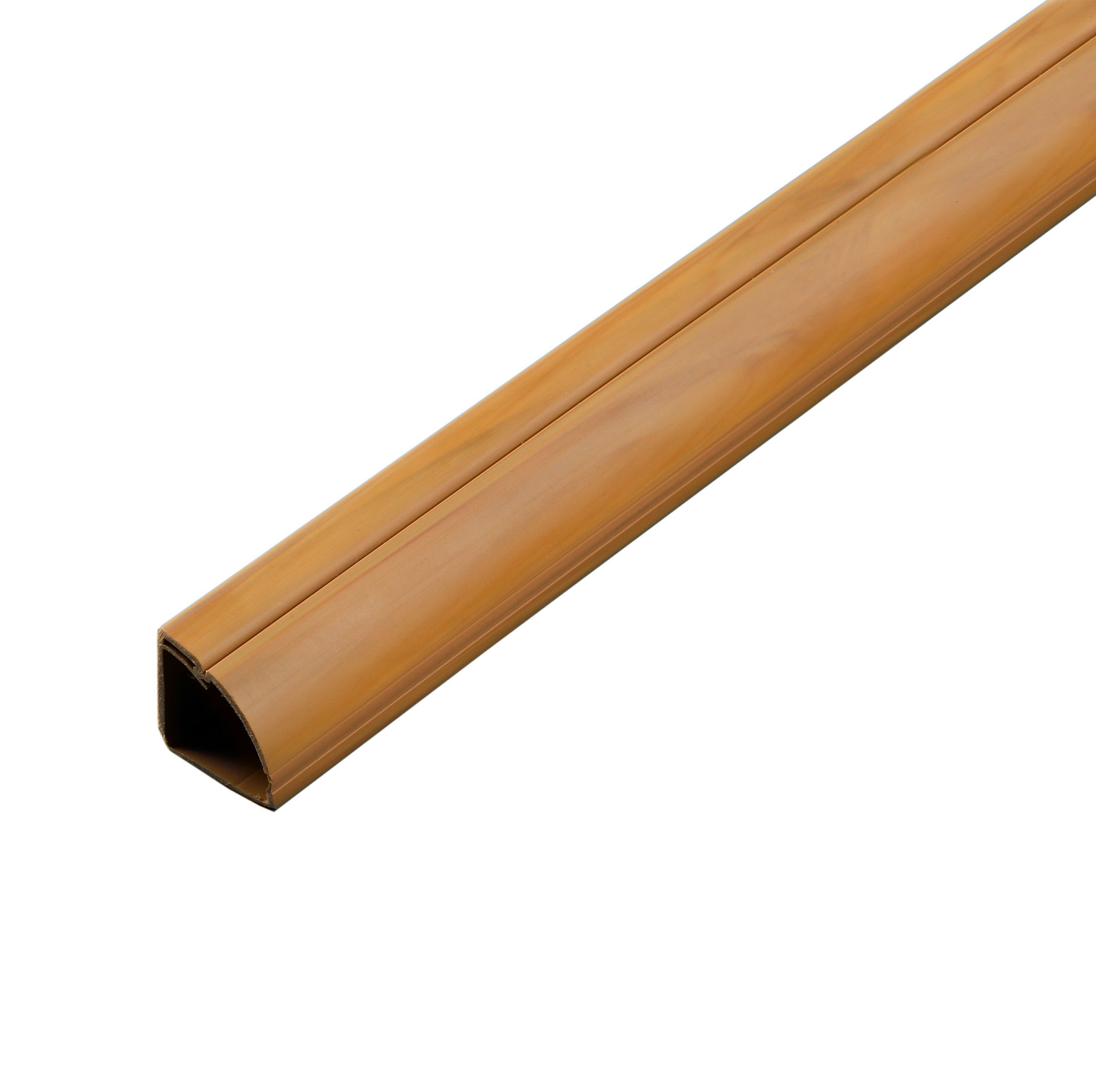 D-Line 22mm x 2m Wood-Effect Trunking | Departments | DIY at B&Q