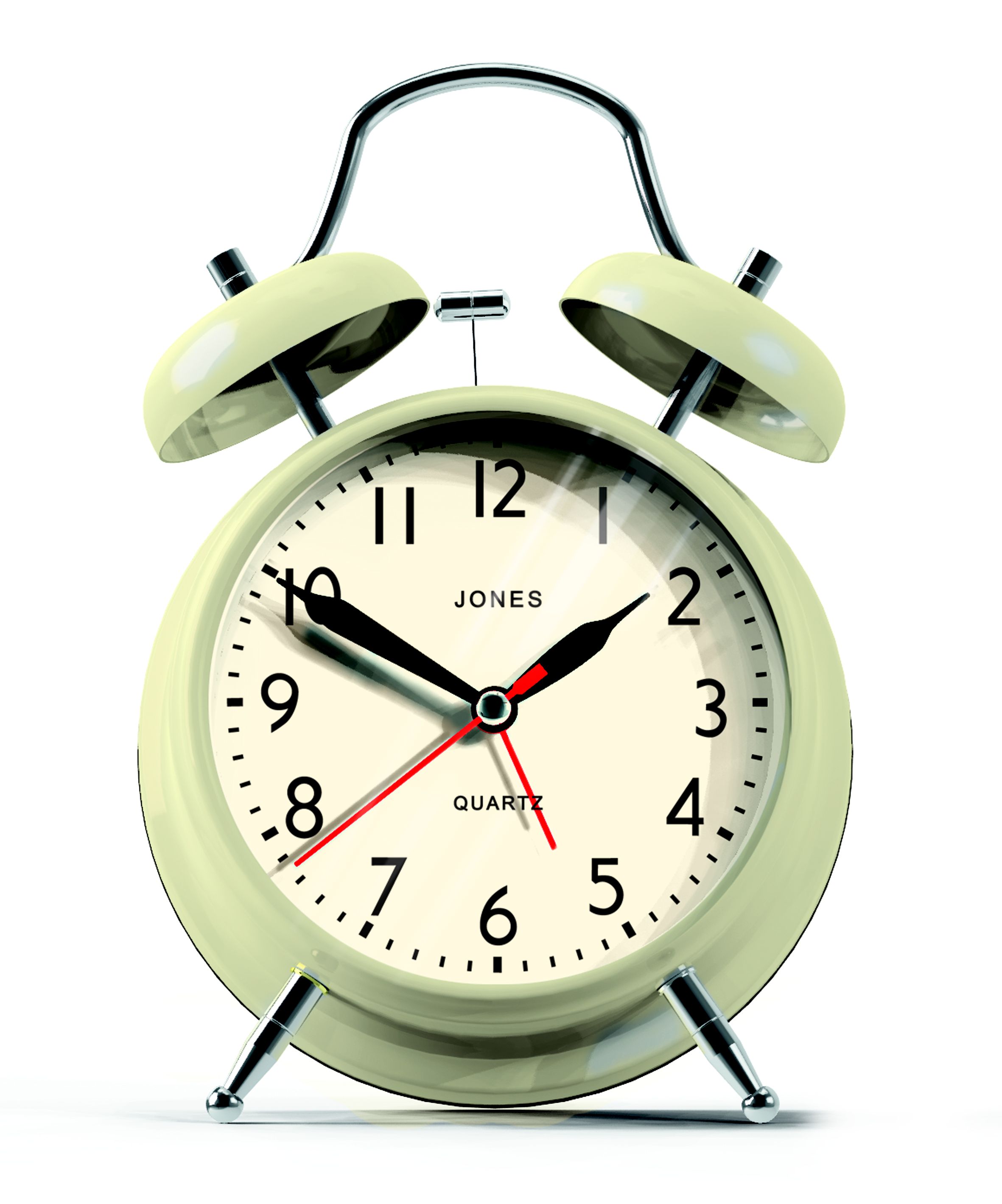 Jones Rise Shine Cream Quartz Alarm Clock Departments Diy At B Q