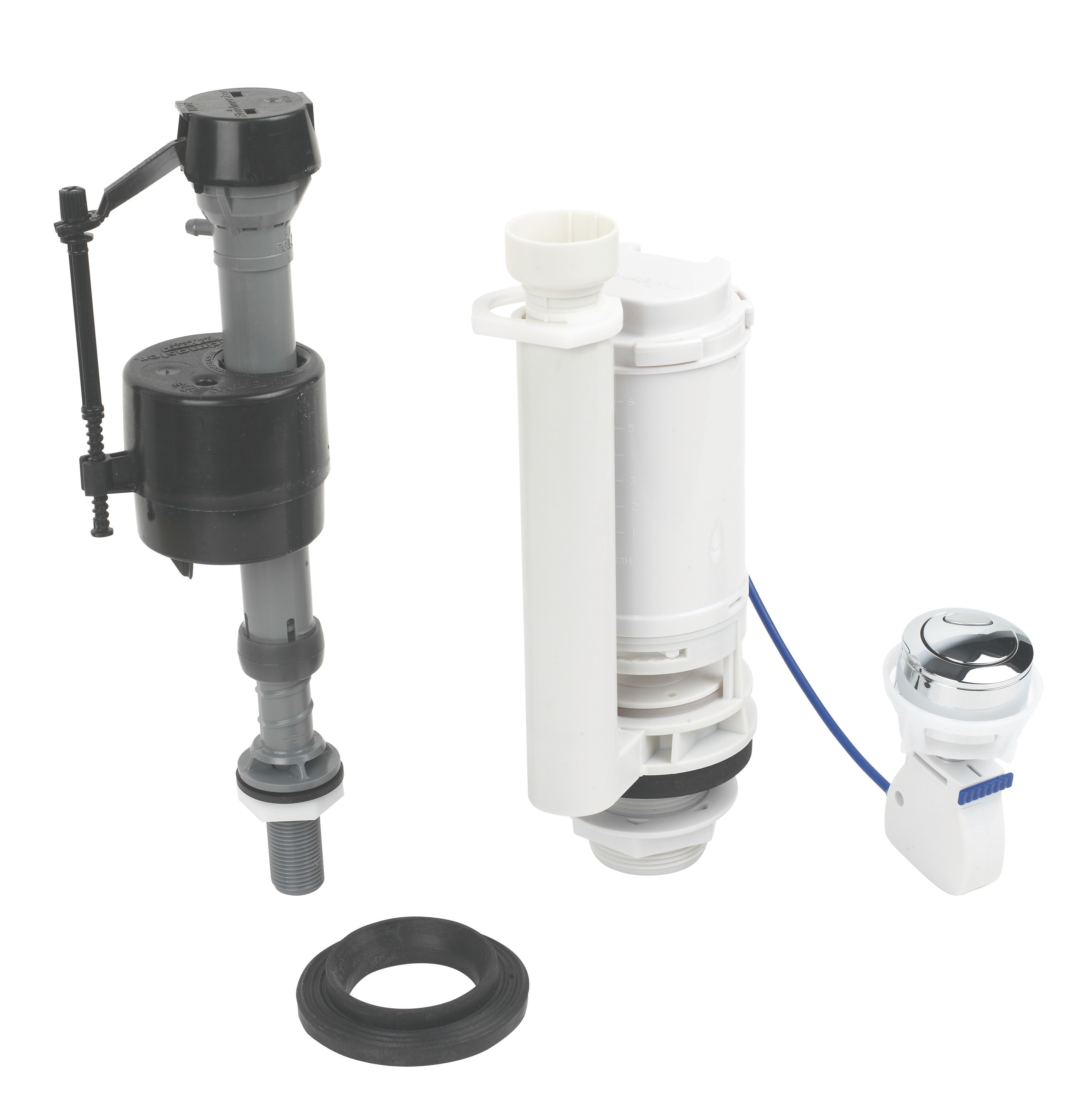 Plastic & Rubber Seal Dual flush & fill valve kit 1/2" Departments
