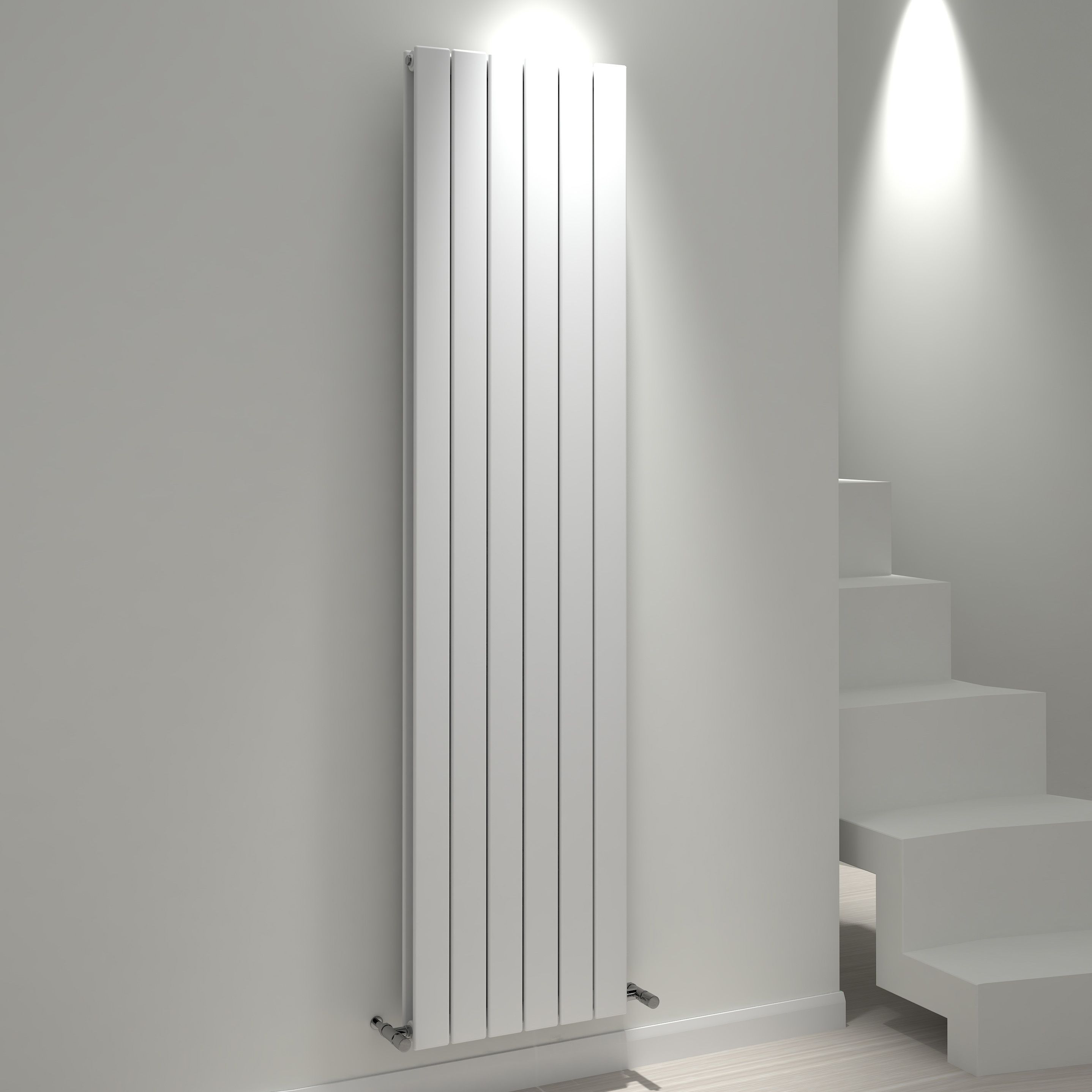 Kudox Tira Vertical Radiator White (H)1800 Mm (W)440 Mm | Departments ...