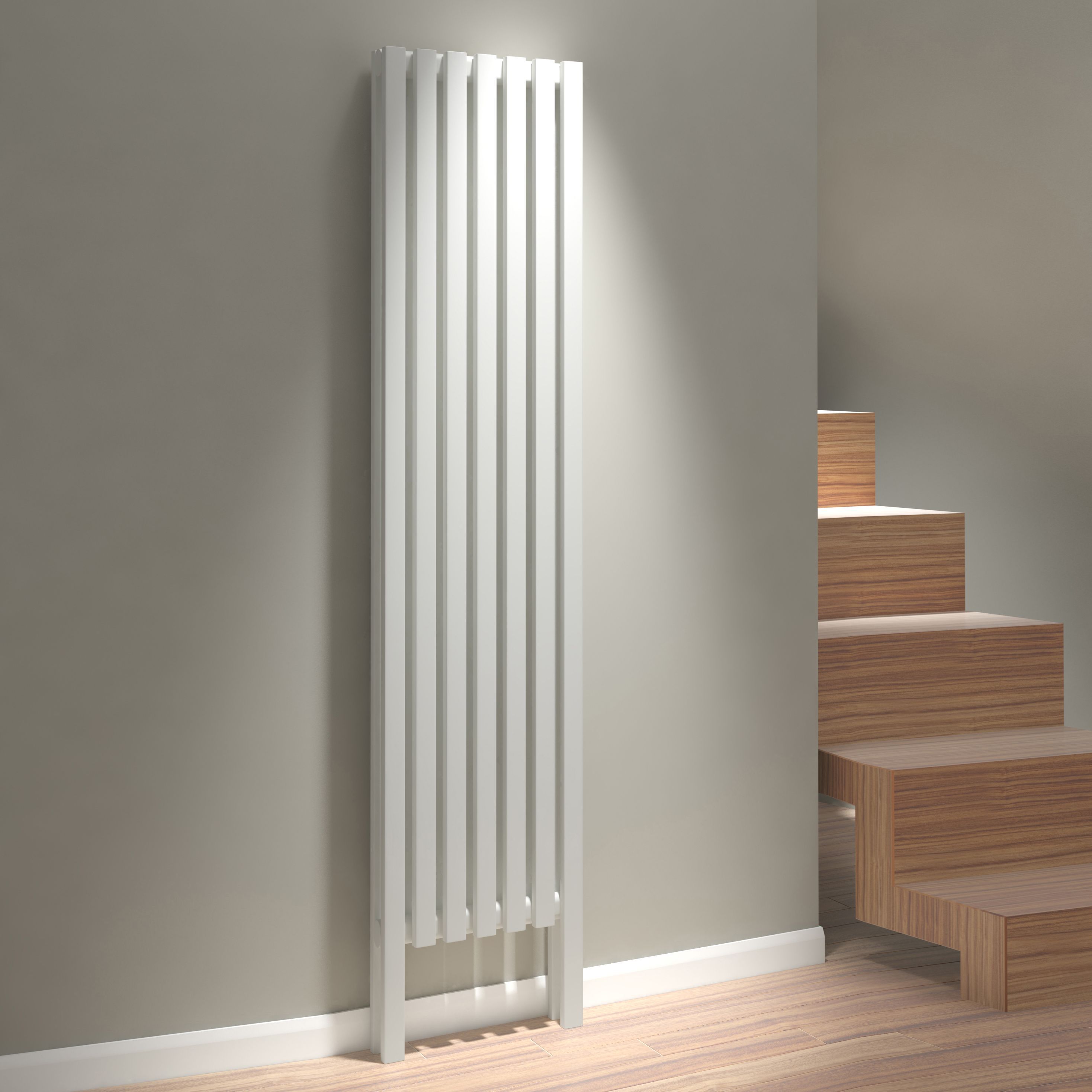 Kudox Axim Vertical Radiator White (H)1800 mm (W)400 mm Departments