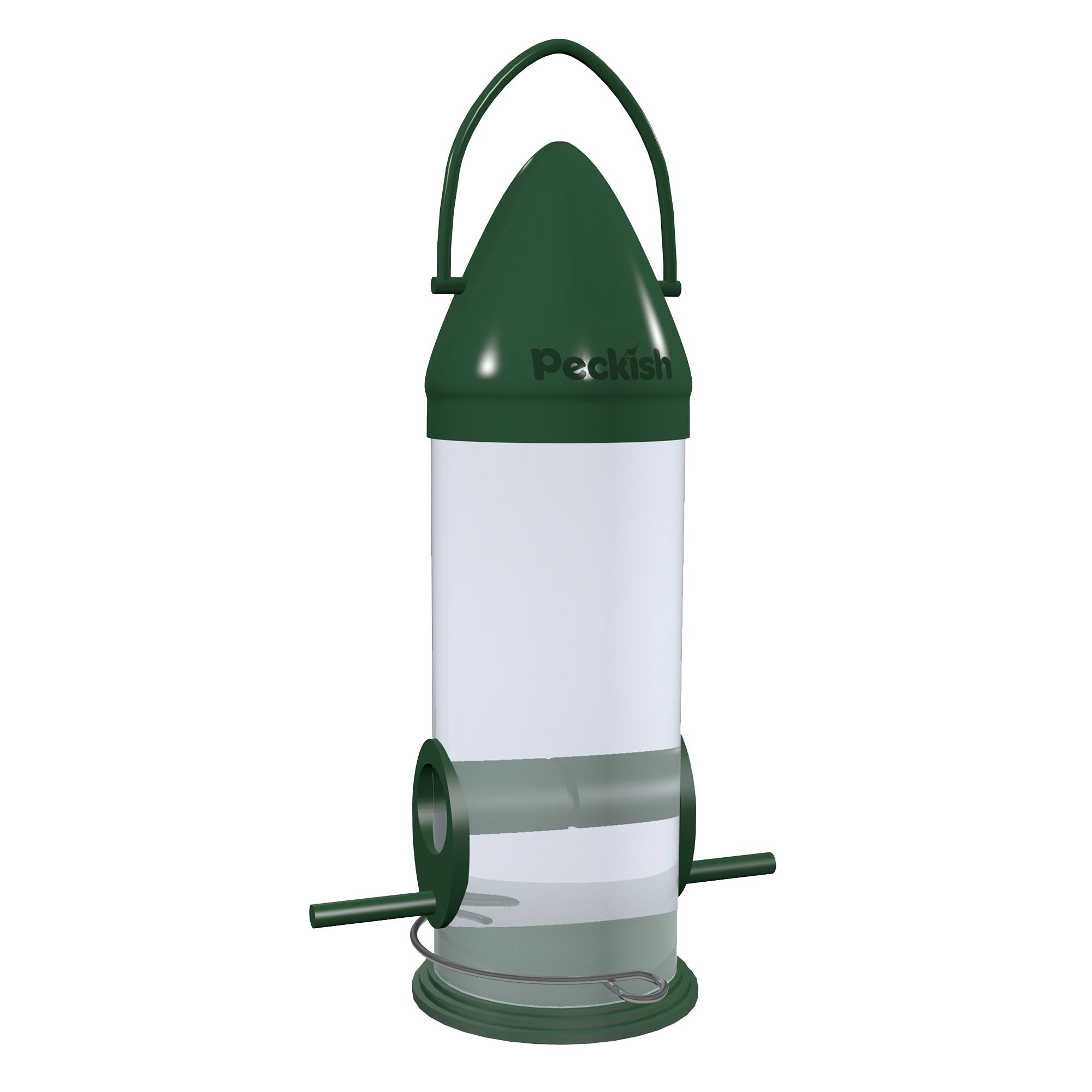 Peckish Plastic Seed Click top Bird feeder 0.6L Departments DIY at B&Q