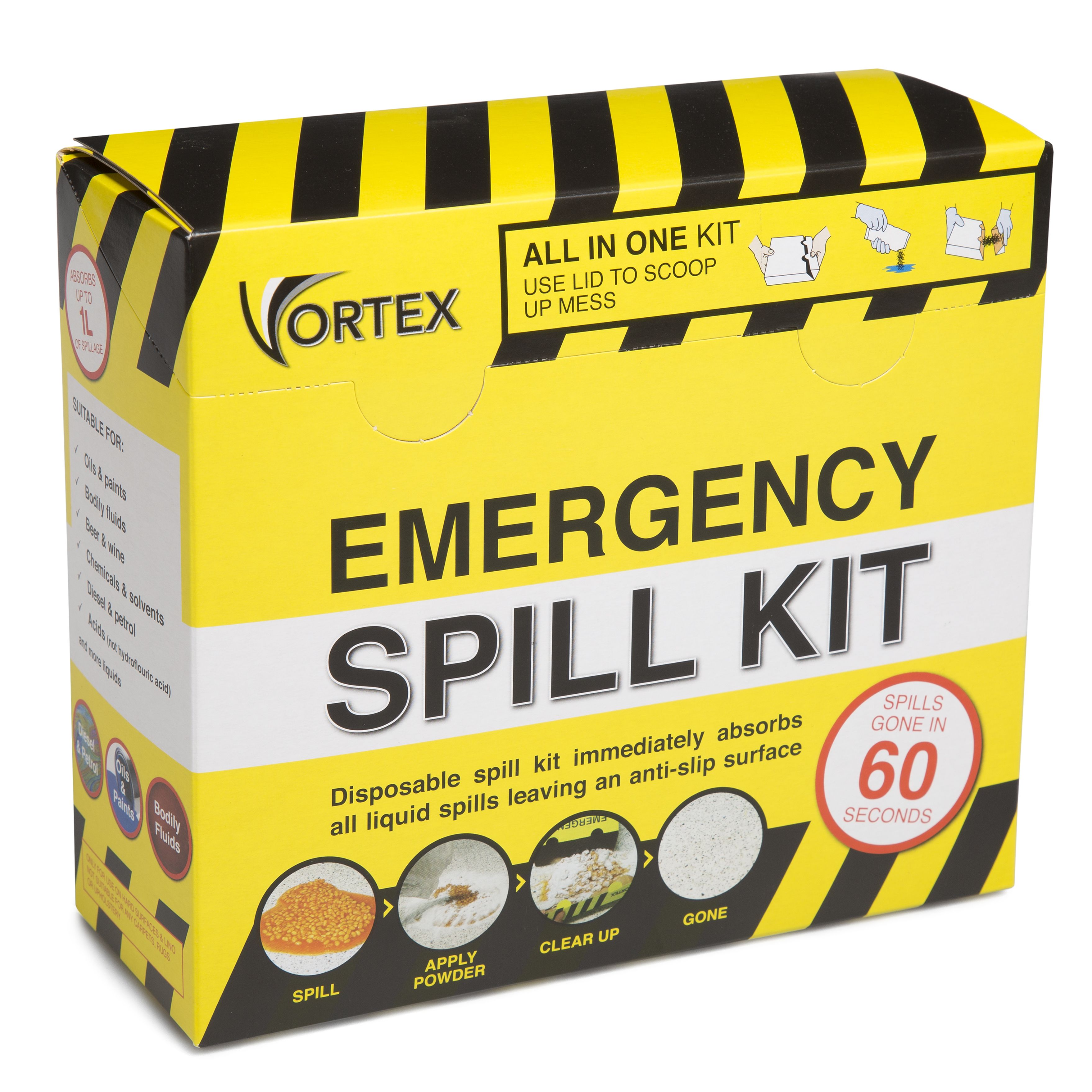 Vortex Emergency Chemical Spill Kit | Departments | DIY At B&Q