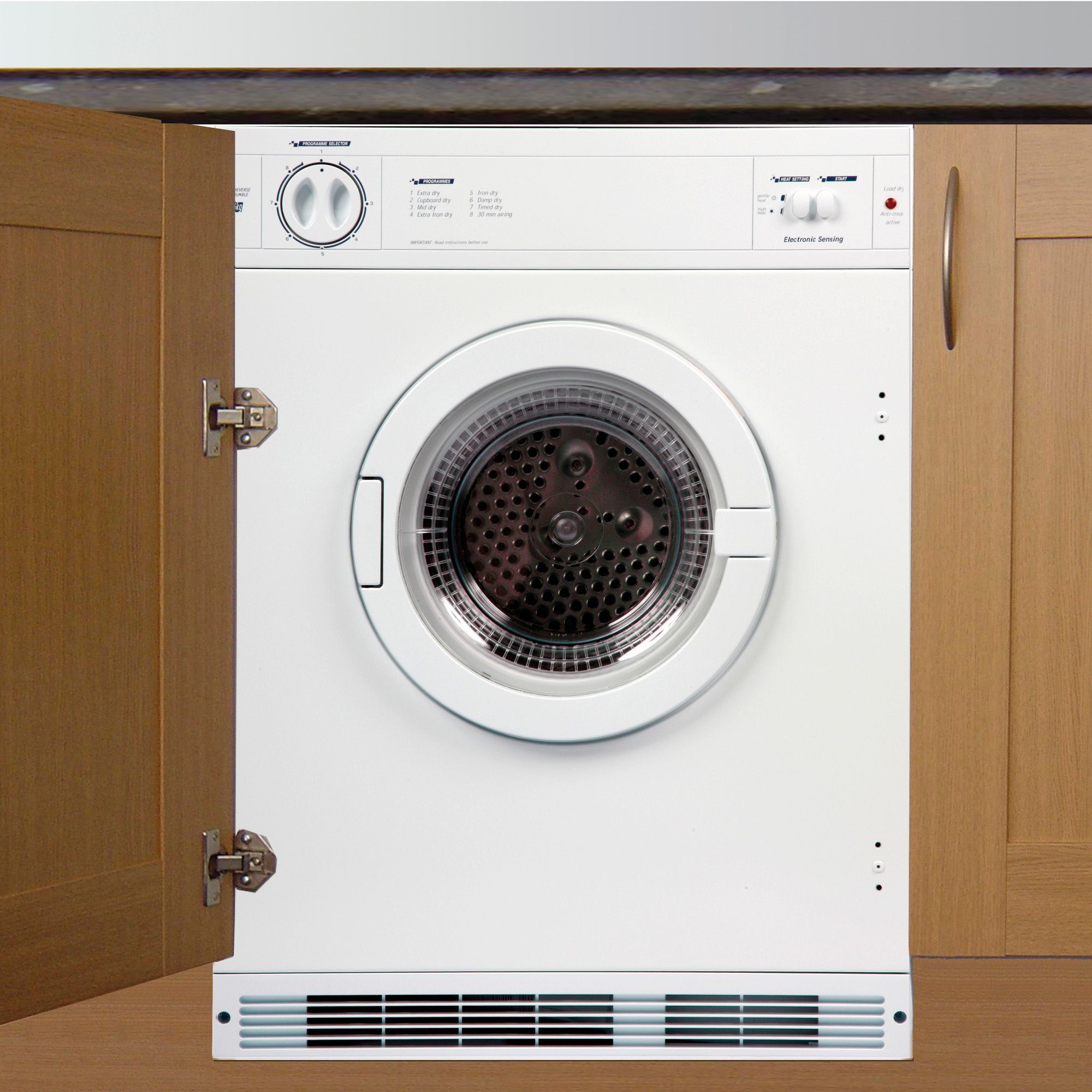 Cata TDS60W White Built in Tumble dryer Departments 