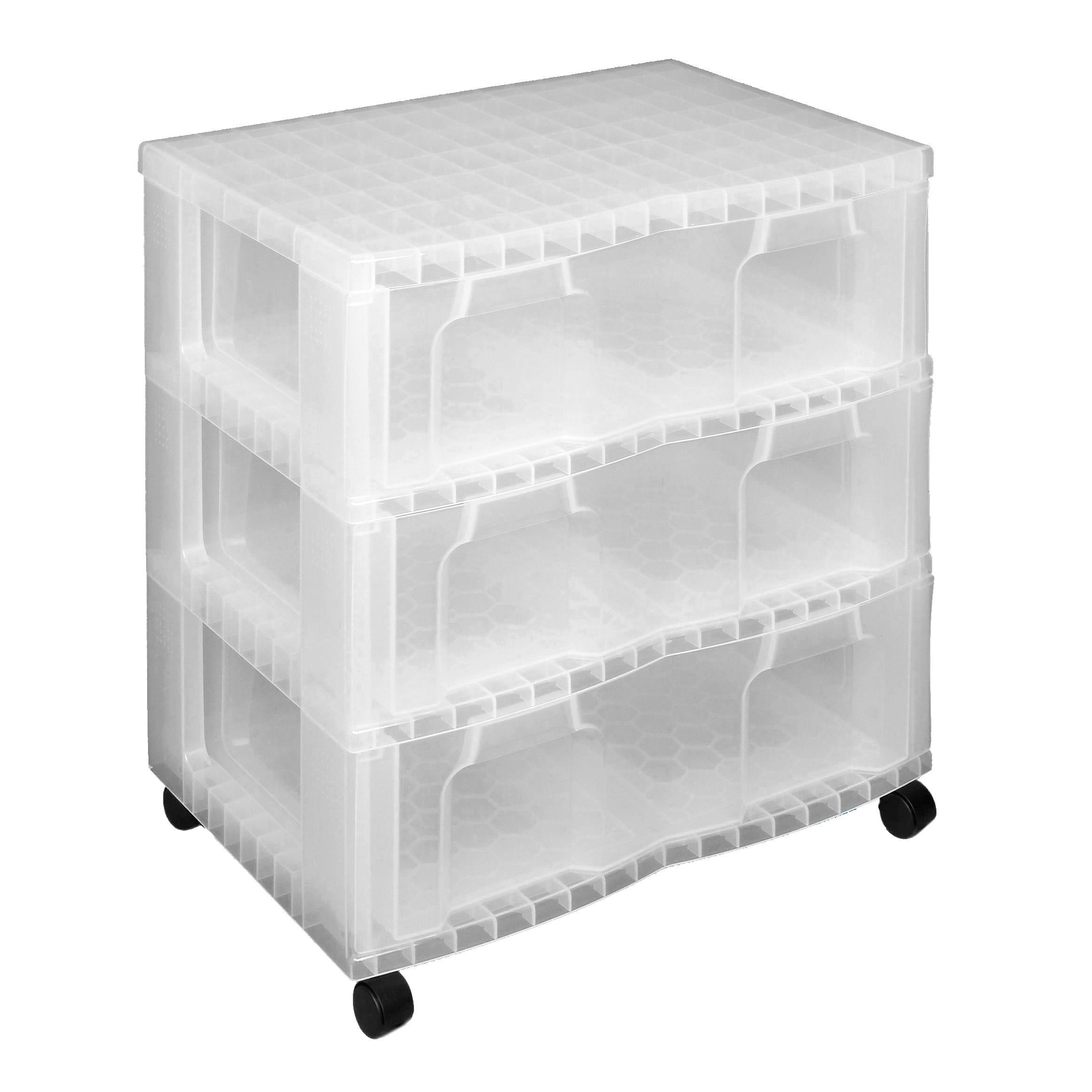 Really Useful Clear Plastic Drawer tower Departments DIY at B&amp;Q