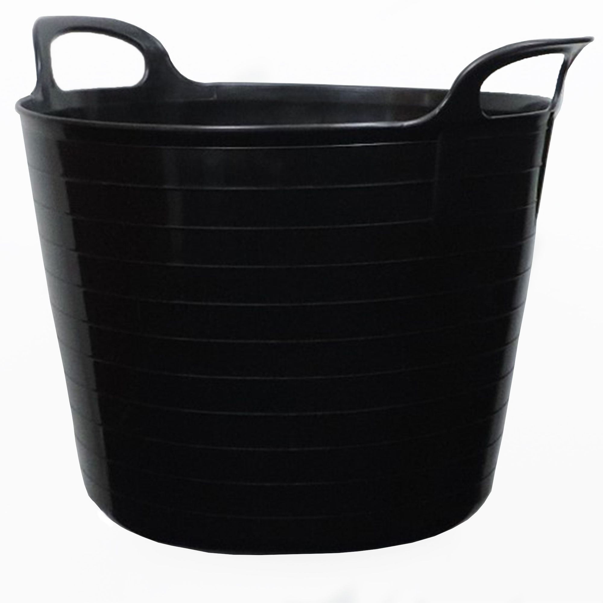3 x 42 Litre Large Flexi Tub Home Garden Flexible Storage Colour Bucket Basket 