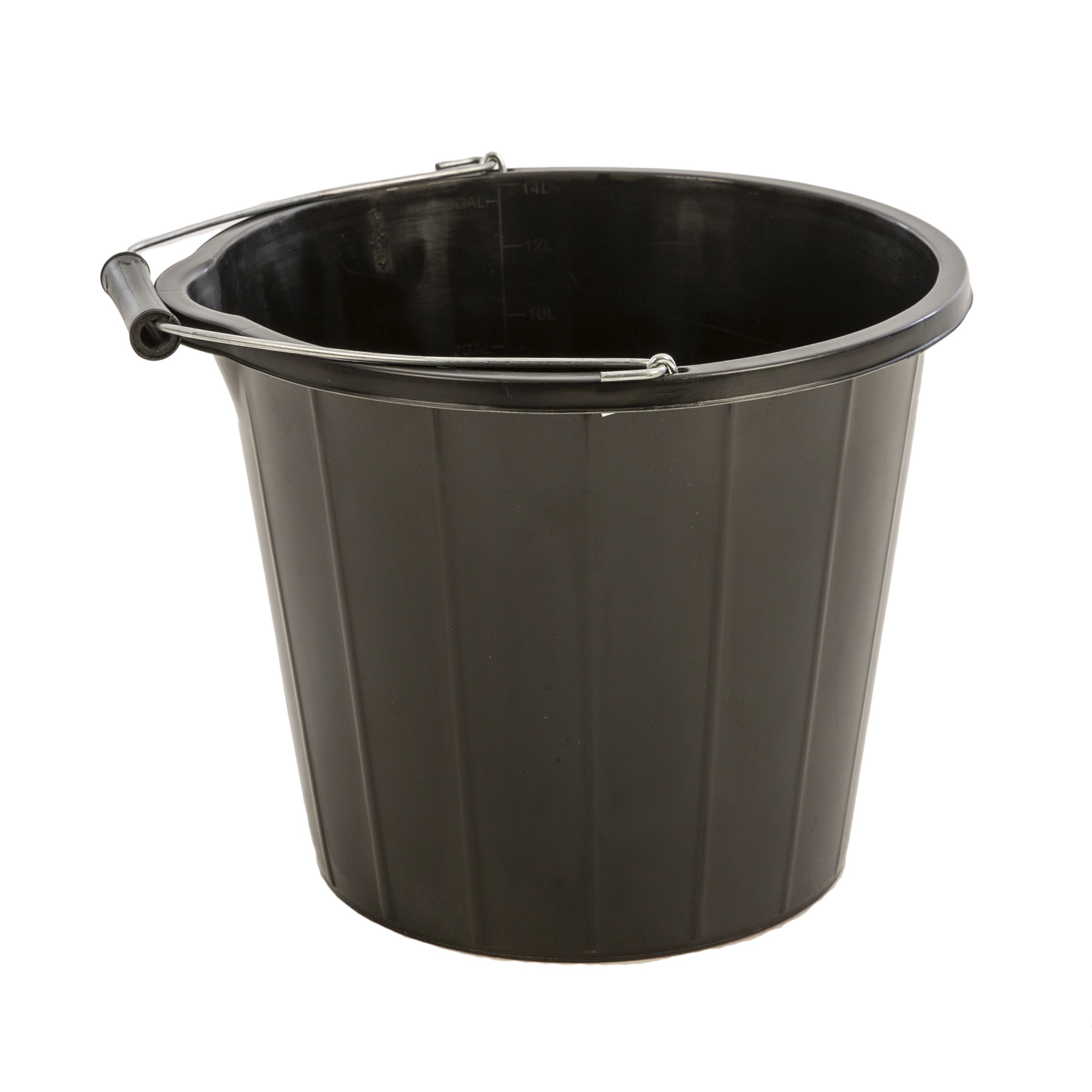 Proplas Black Plastic 14L Bucket | Departments | DIY at B&Q