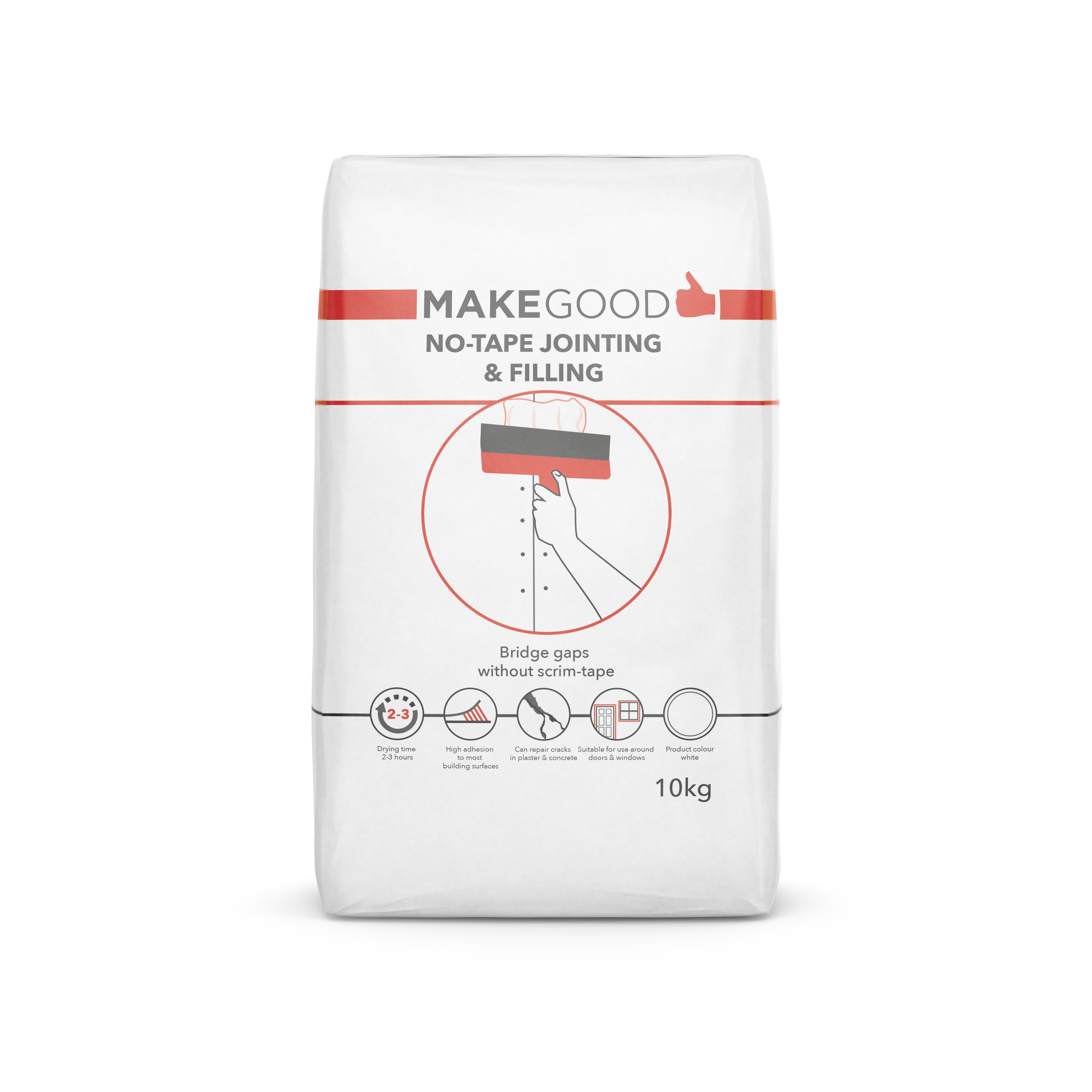 Make Good No tape plasterboard Jointing, filling & finishing powder