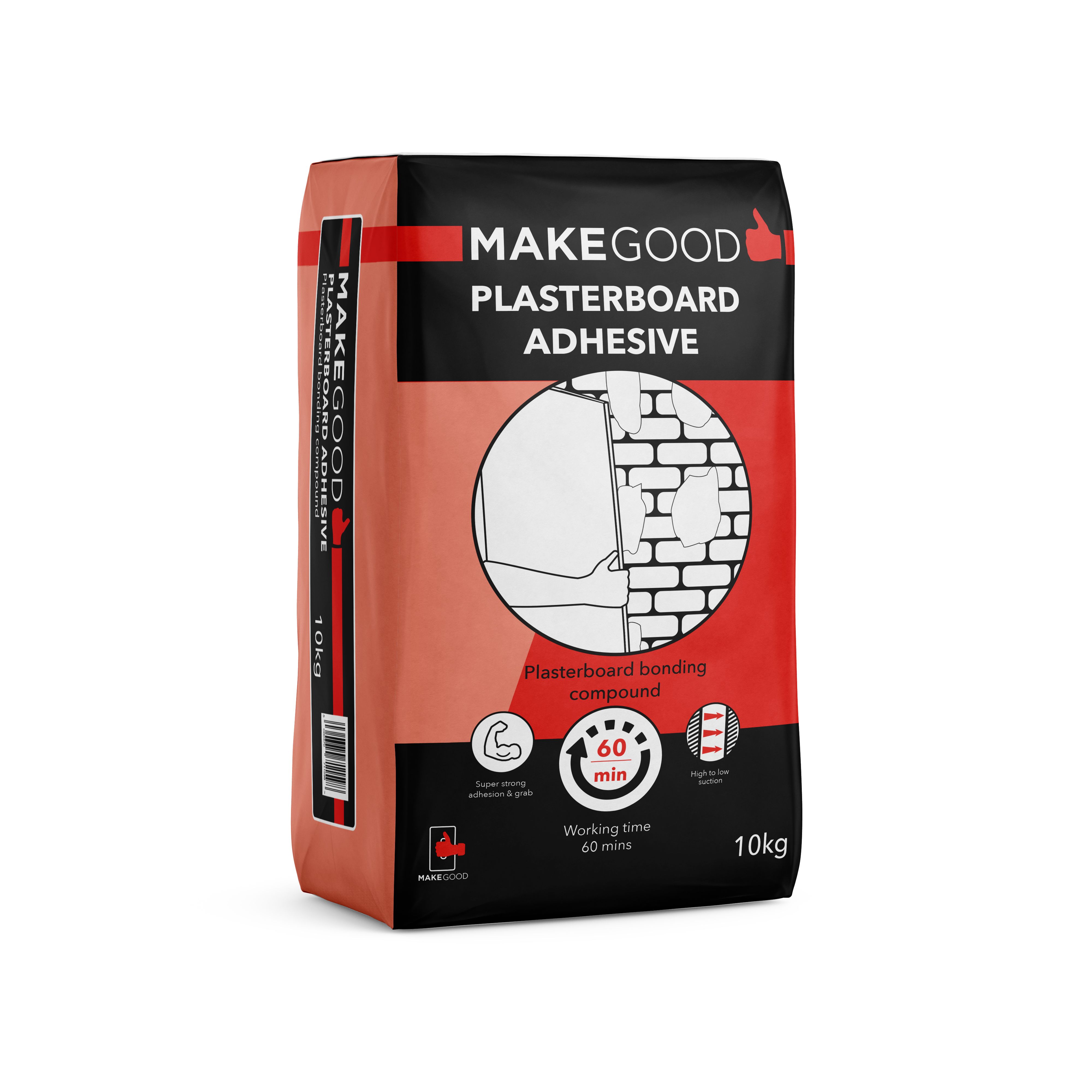Make Good Plasterboard adhesive 10kg Departments DIY at B&Q