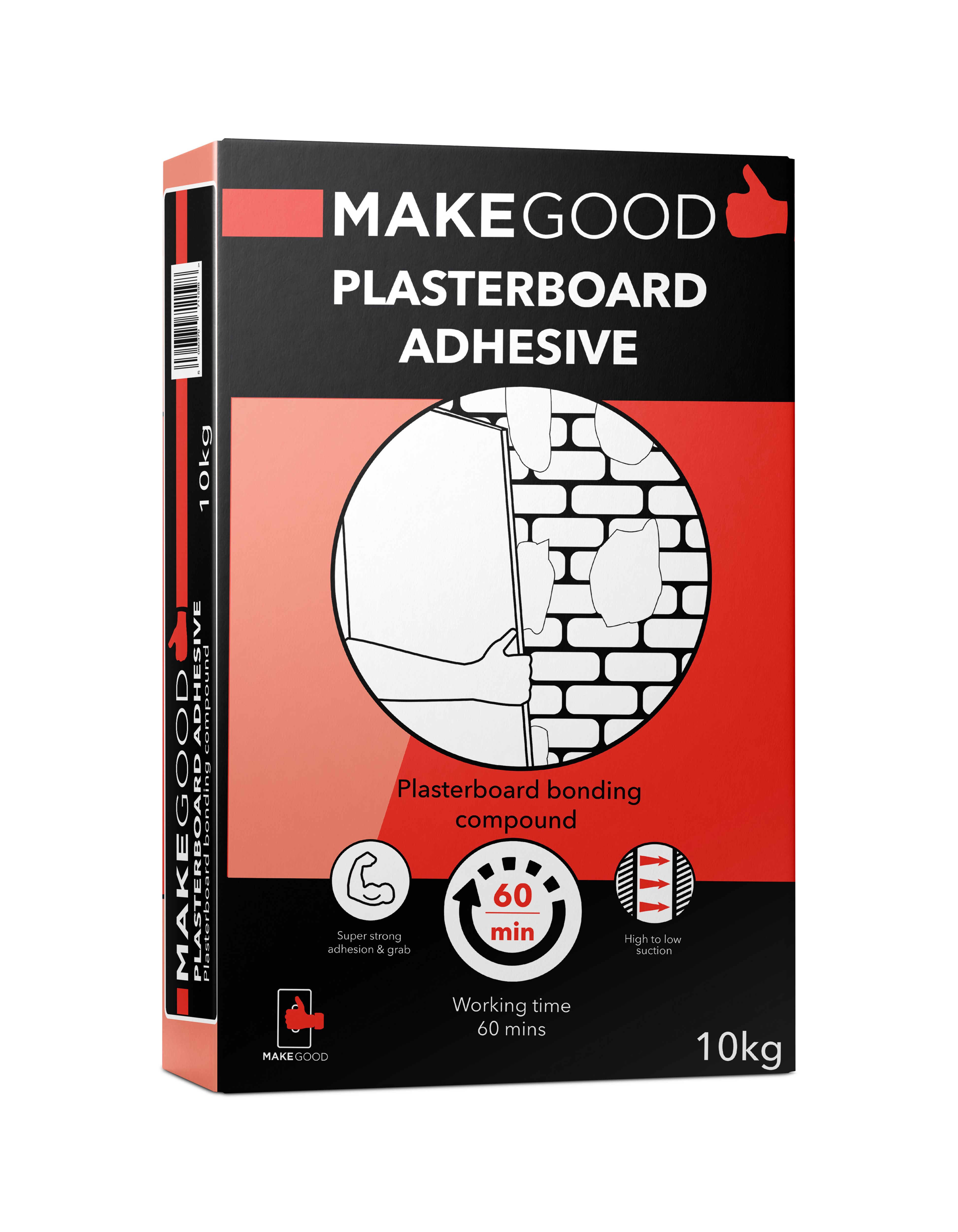 Make Good Plasterboard Adhesive 10kg Box | Departments | DIY At B&Q