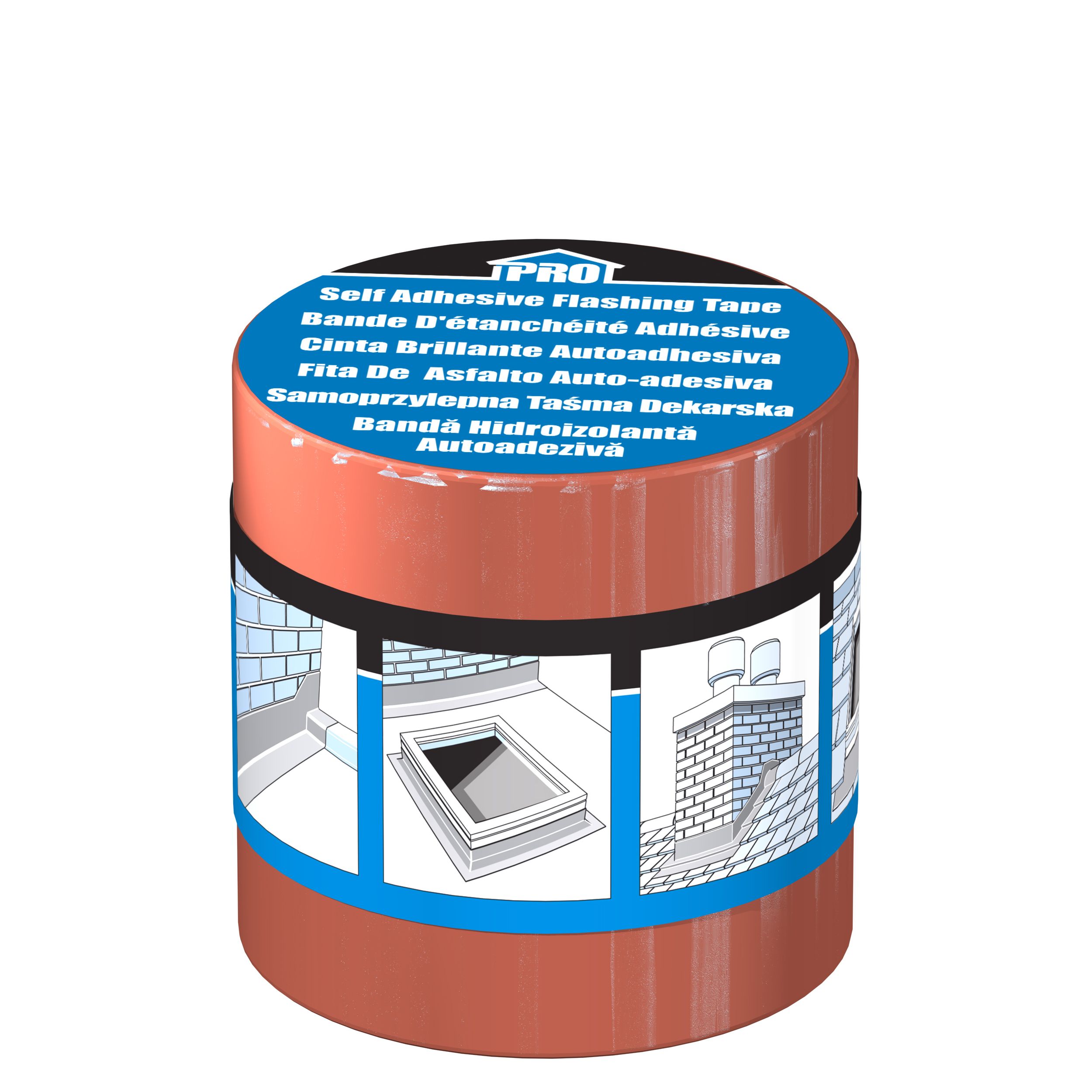 Roof pro Terracotta Flashing tape (L)10m (W)150mm Departments DIY