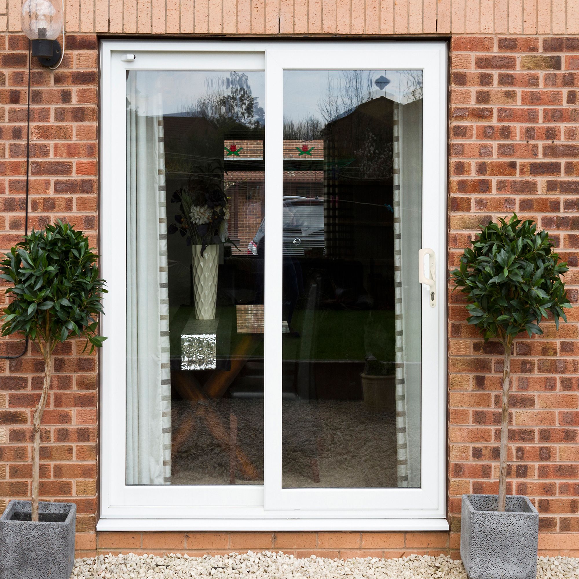 Crystal Double Glazed White UPVC RH Sliding Patio Door H 2090mm W   5060456210540 01i