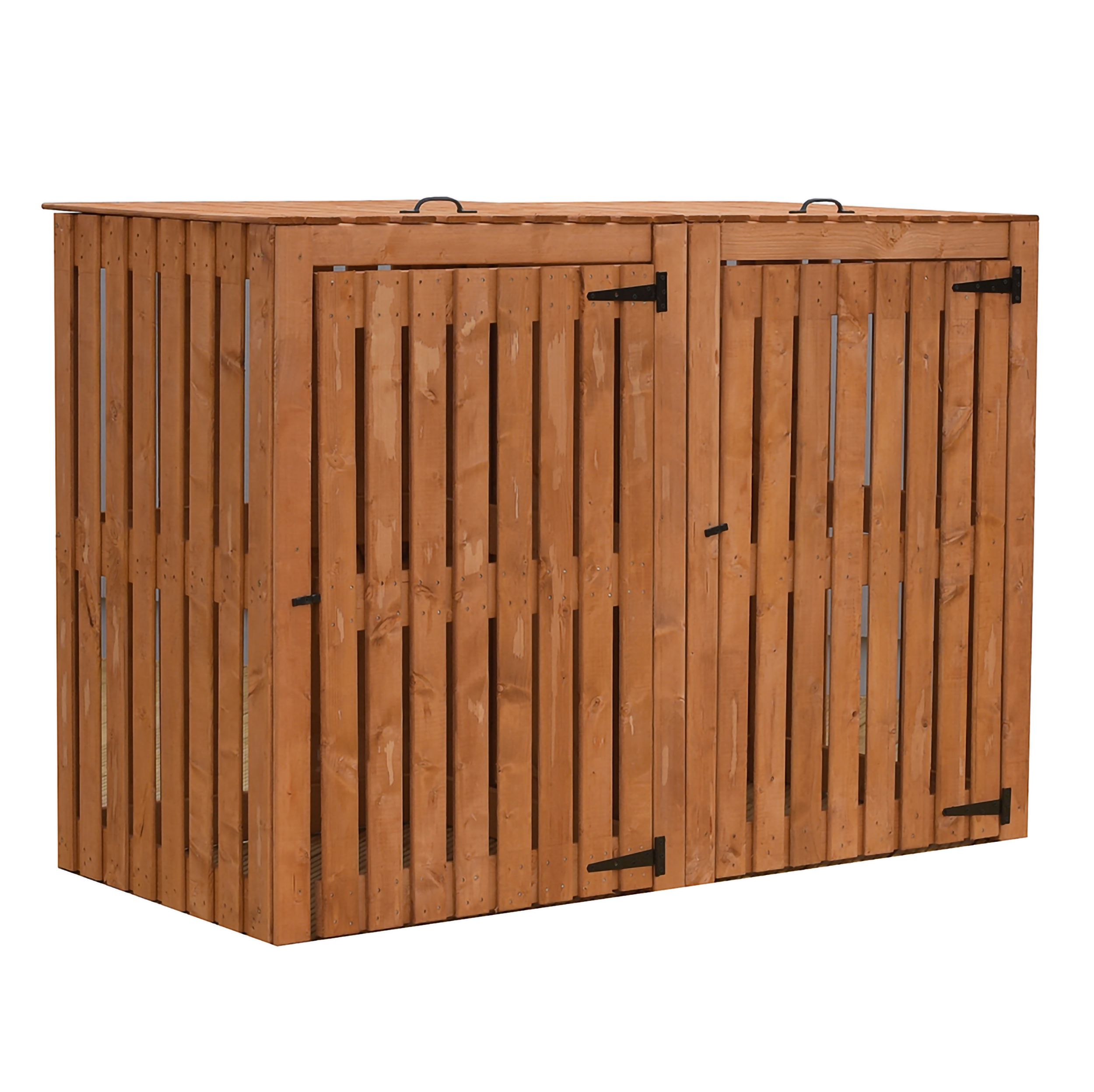 Shire Double Wooden Wheelie bin store | Departments | DIY at B&Q