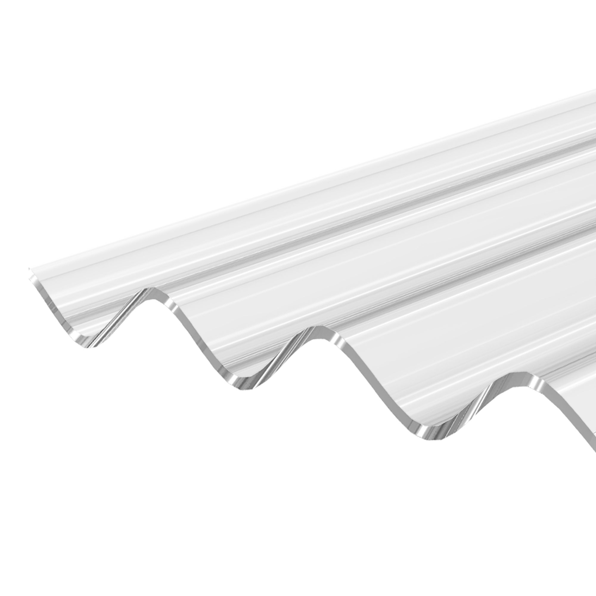 Clear Polycarbonate Corrugated Roofing Sheet 2m x 950mm Departments DIY at B&Q
