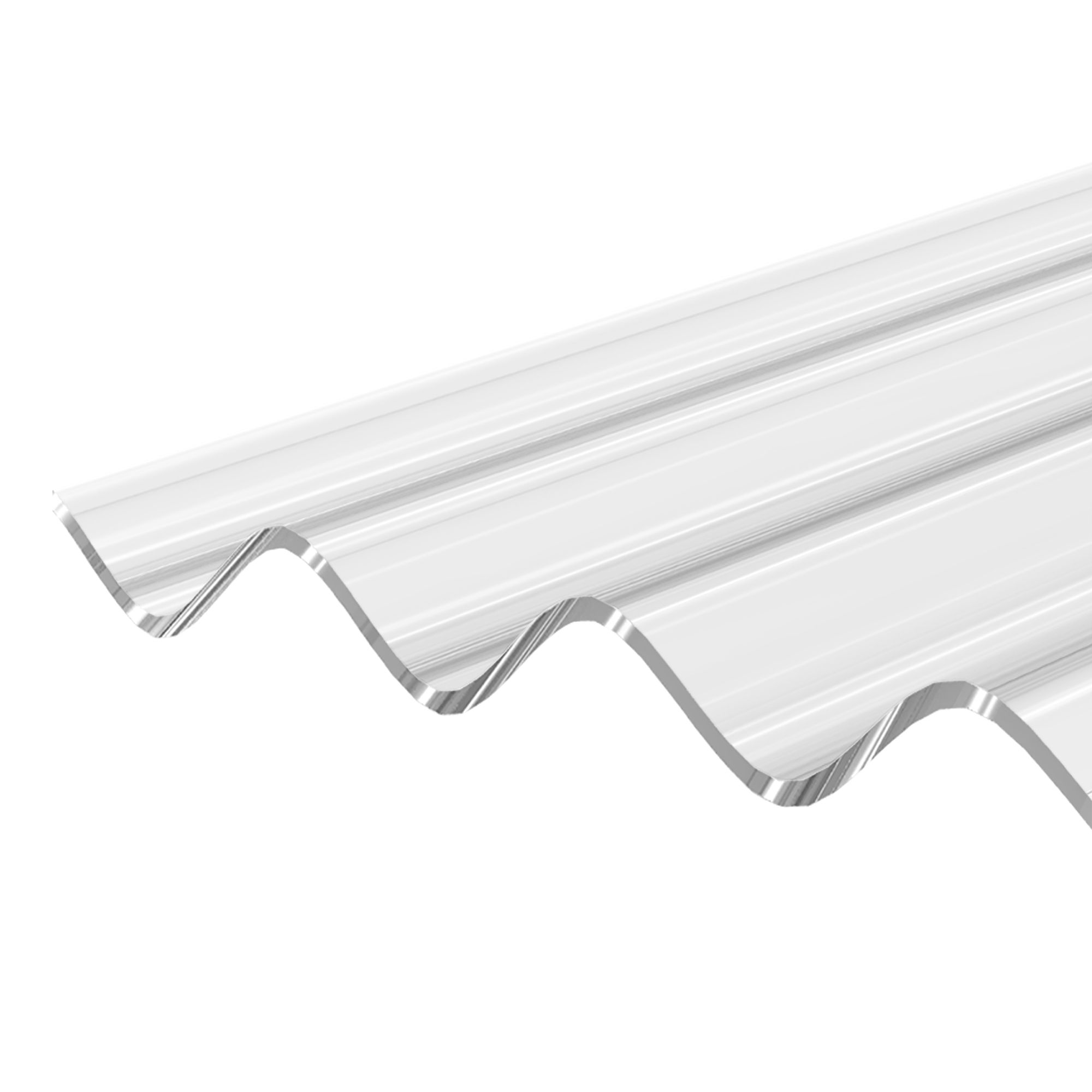 Corrapol Clear Polycarbonate Corrugated Roofing Sheet (L)2m (W)950mm (T ...