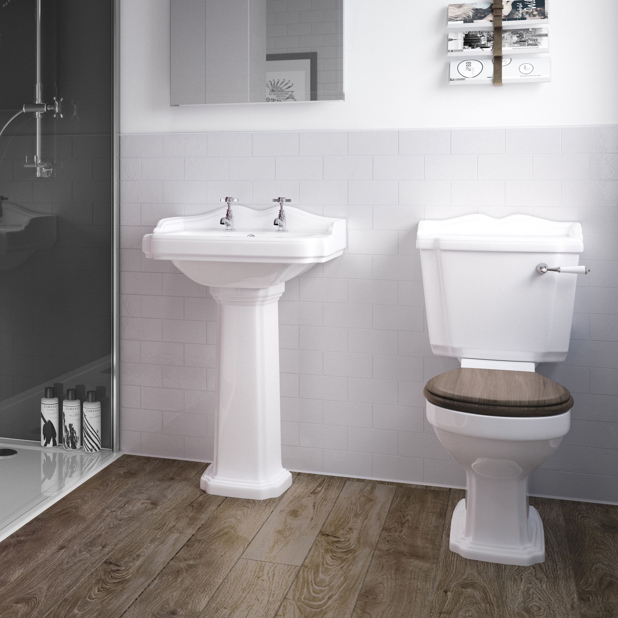 Splashwall Cream Gloss 3 Sided Shower Wall Kit Departments Diy