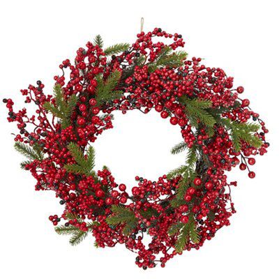 Red 2024 berry wreaths