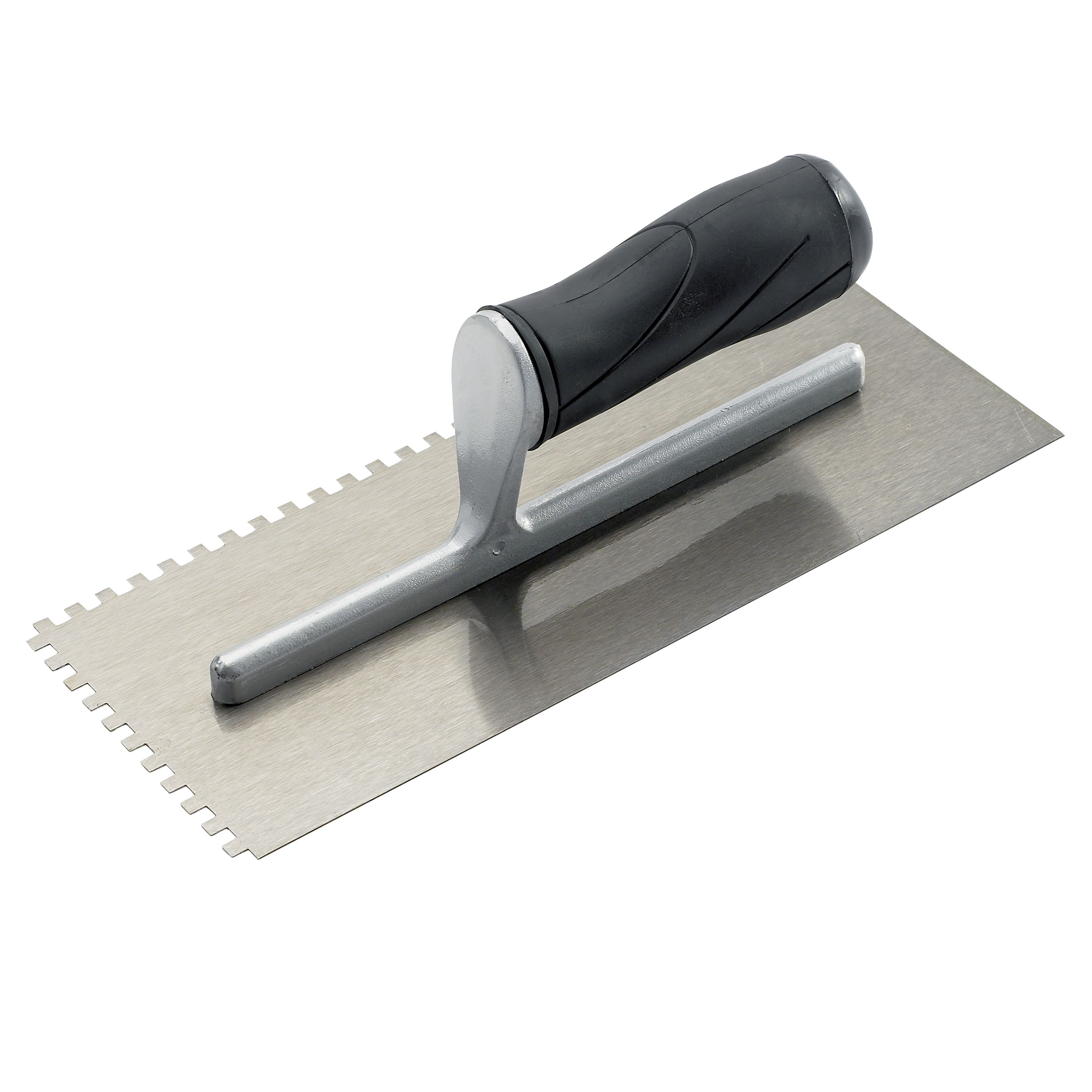 B&Q Notched Trowel (L)280mm (W)115mm | Departments | DIY At B&Q