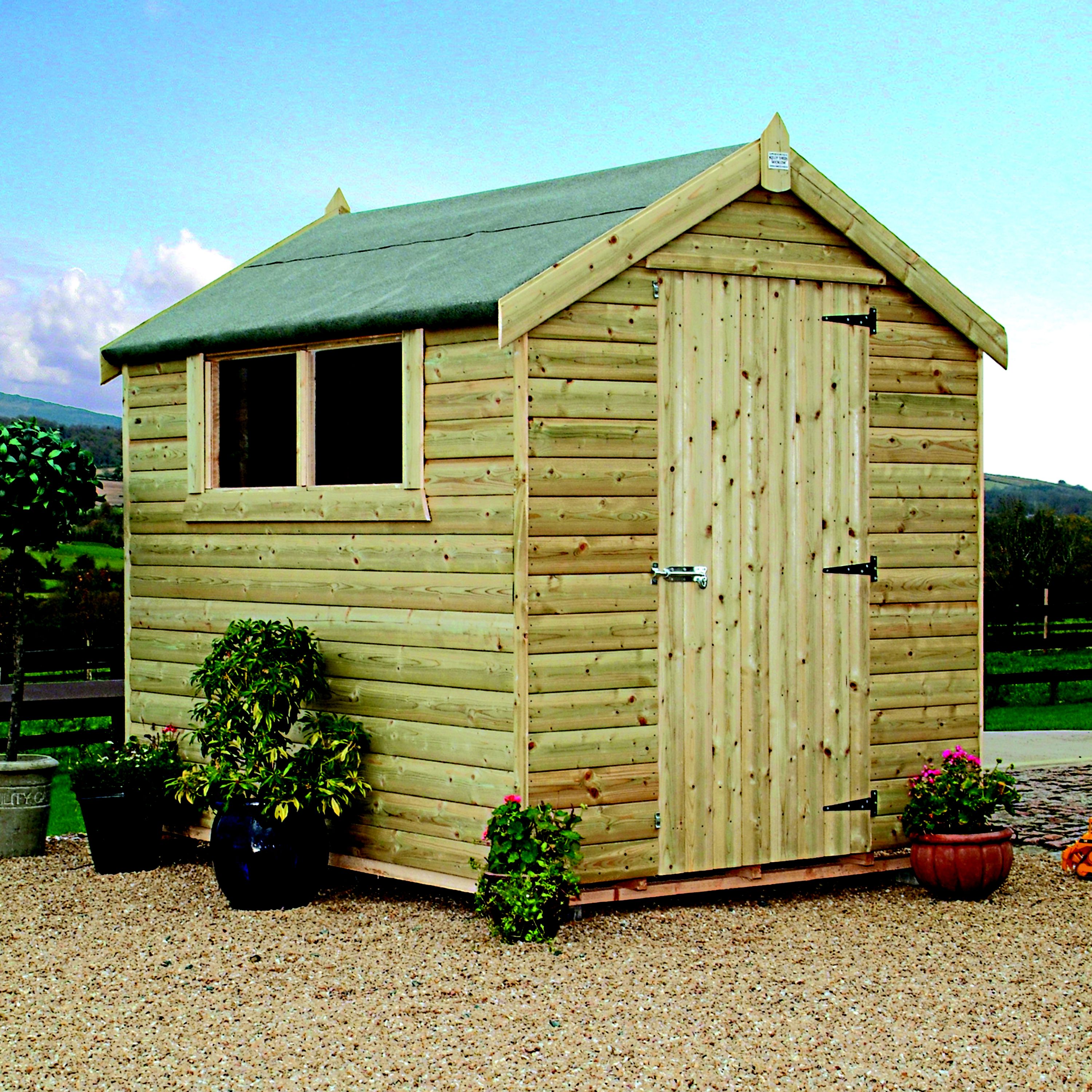 8x6 Apex Roof Shiplap Shed With Assembly Service | Departments | DIY At B&Q