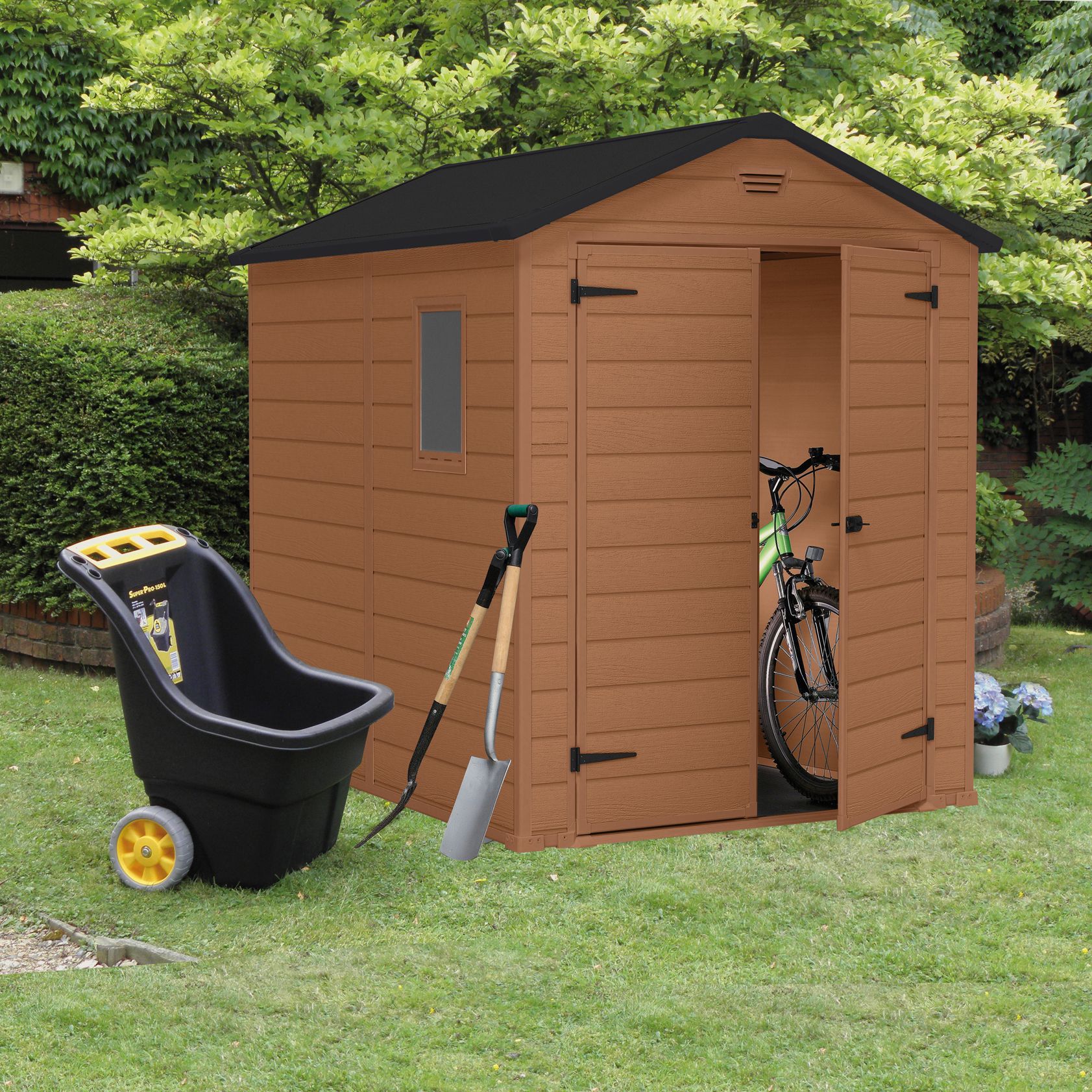 8X6 Apex Shiplap Plastic Shed Base Included | Departments 