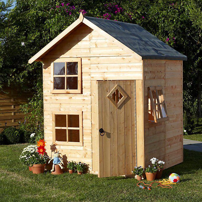 wooden wendy house b&q