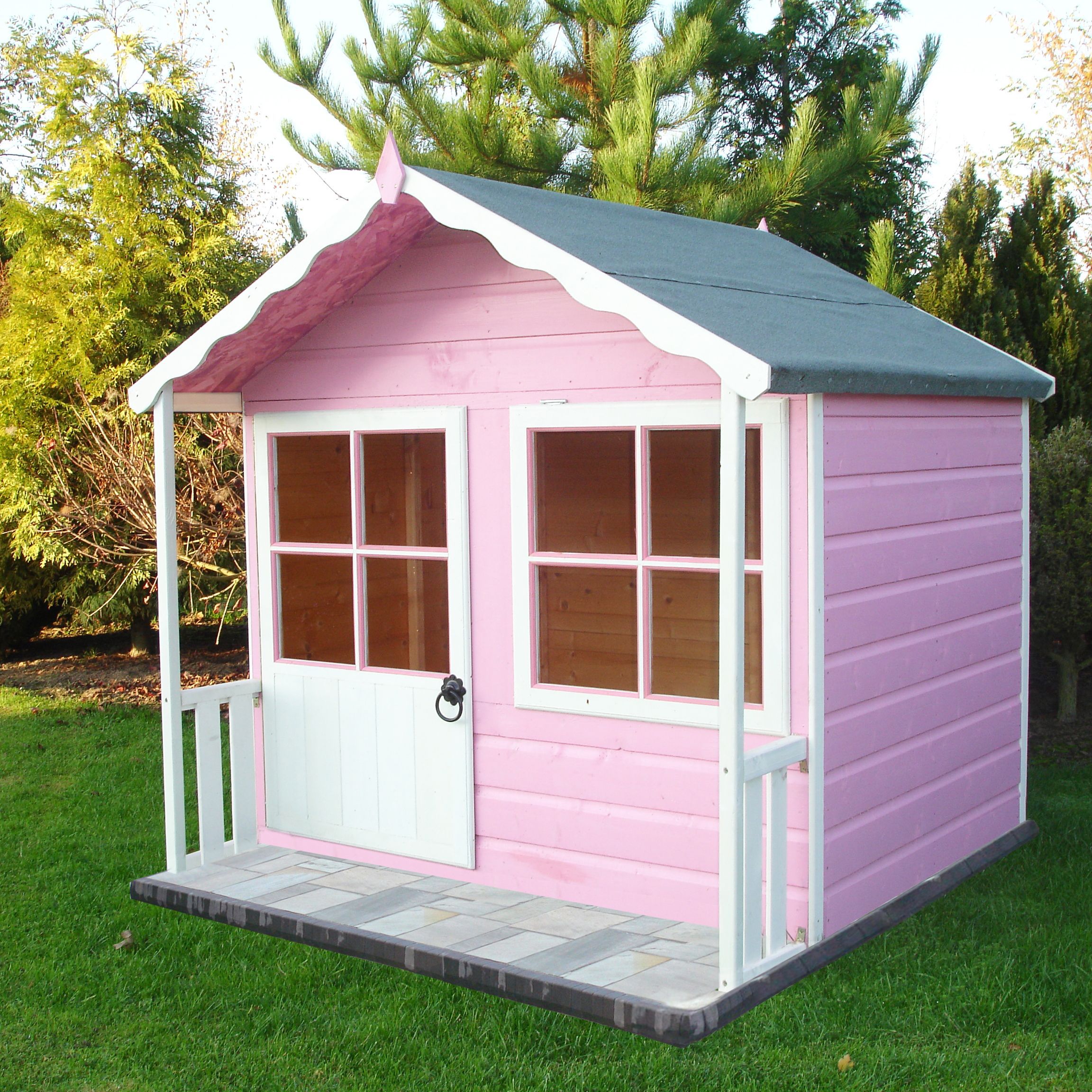 wooden wendy house b&q