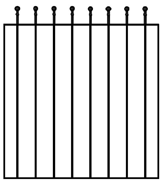 Blooma Steel Wide gate (H)0.9m (W)0.81 m Departments DIY at B&Q