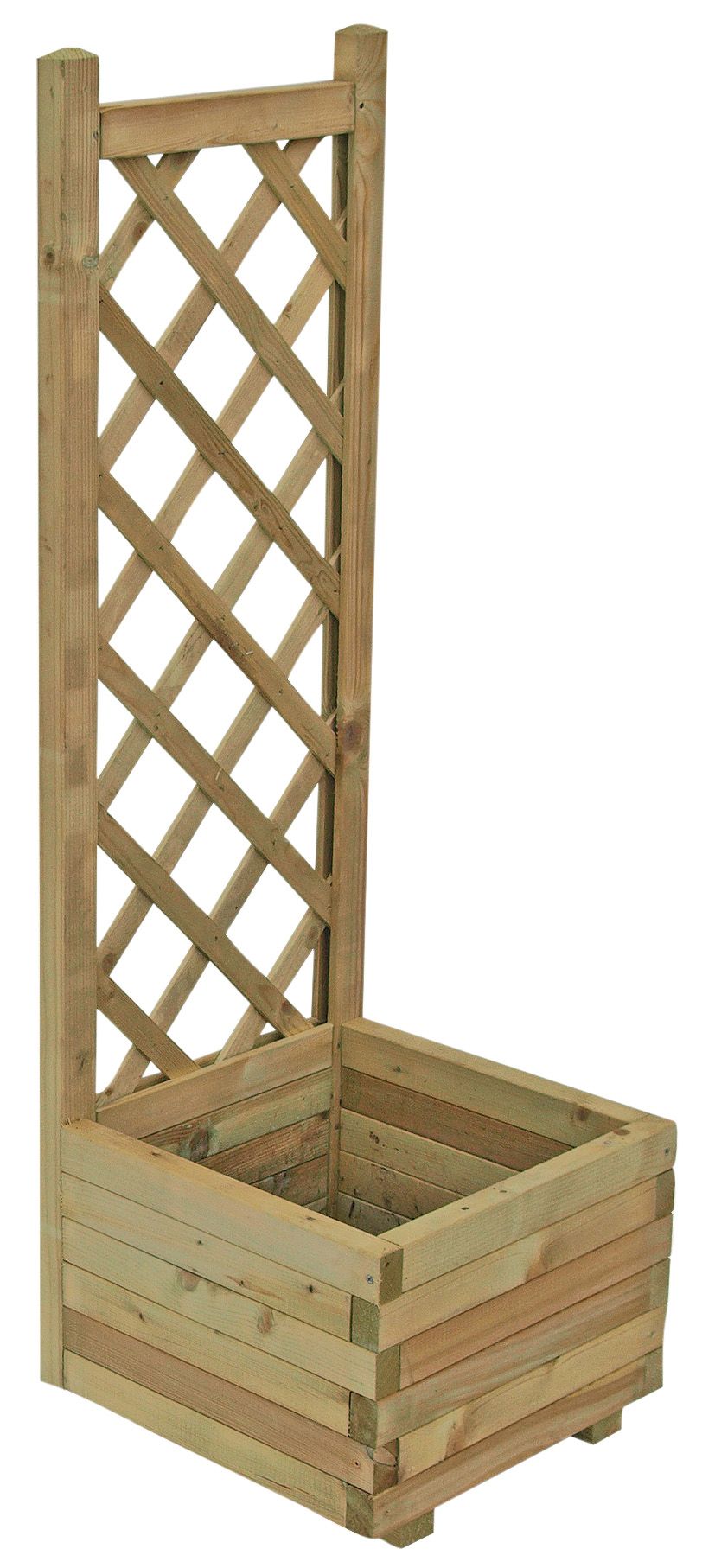 Grow Your Own Wooden Pale Green Planter (H)1220mm 