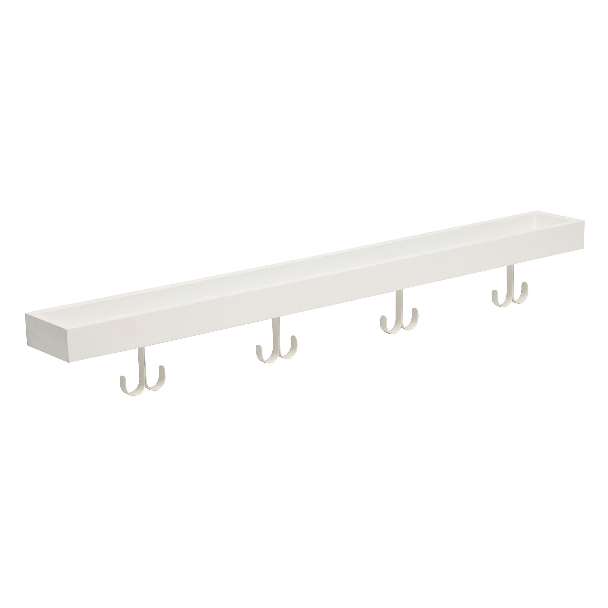 Cream Hook Shelf (L)800mm (D)93mm Departments DIY at B&Q