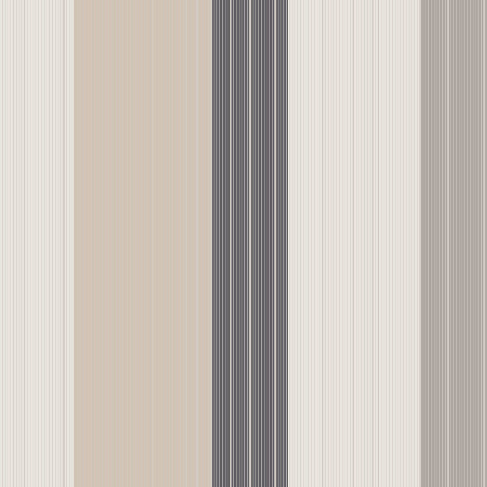 Colours Royale Black & taupe Stripe Wallpaper | Departments | DIY at B&Q