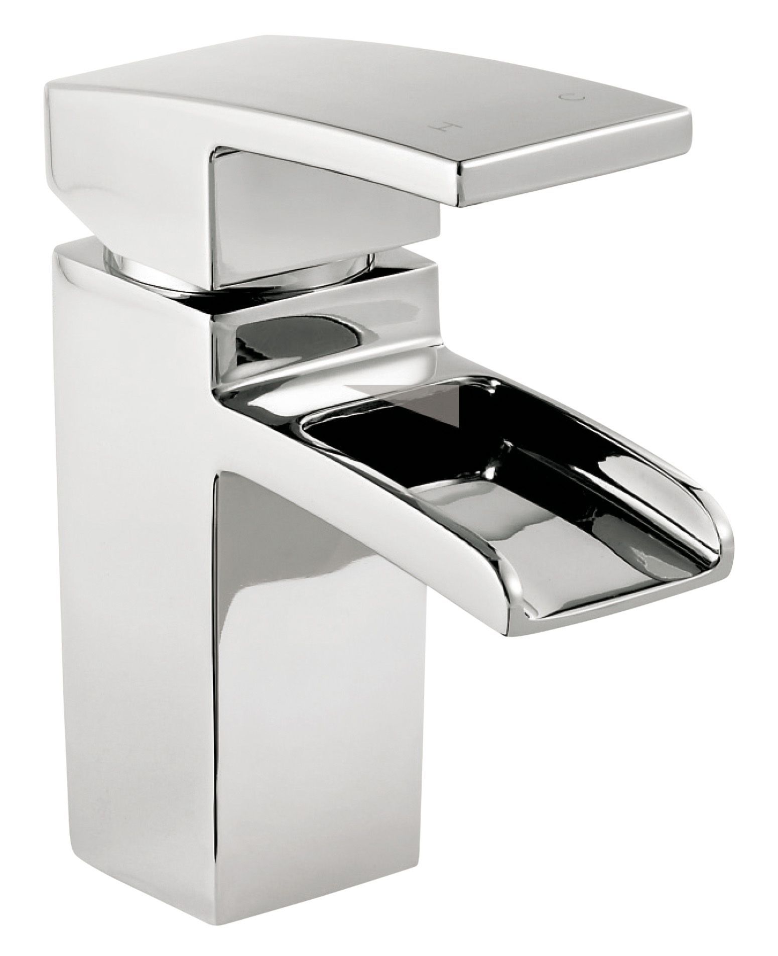 Cooke & Lewis Cascade Waterfall 1 Lever Basin Mixer Tap | Departments ...