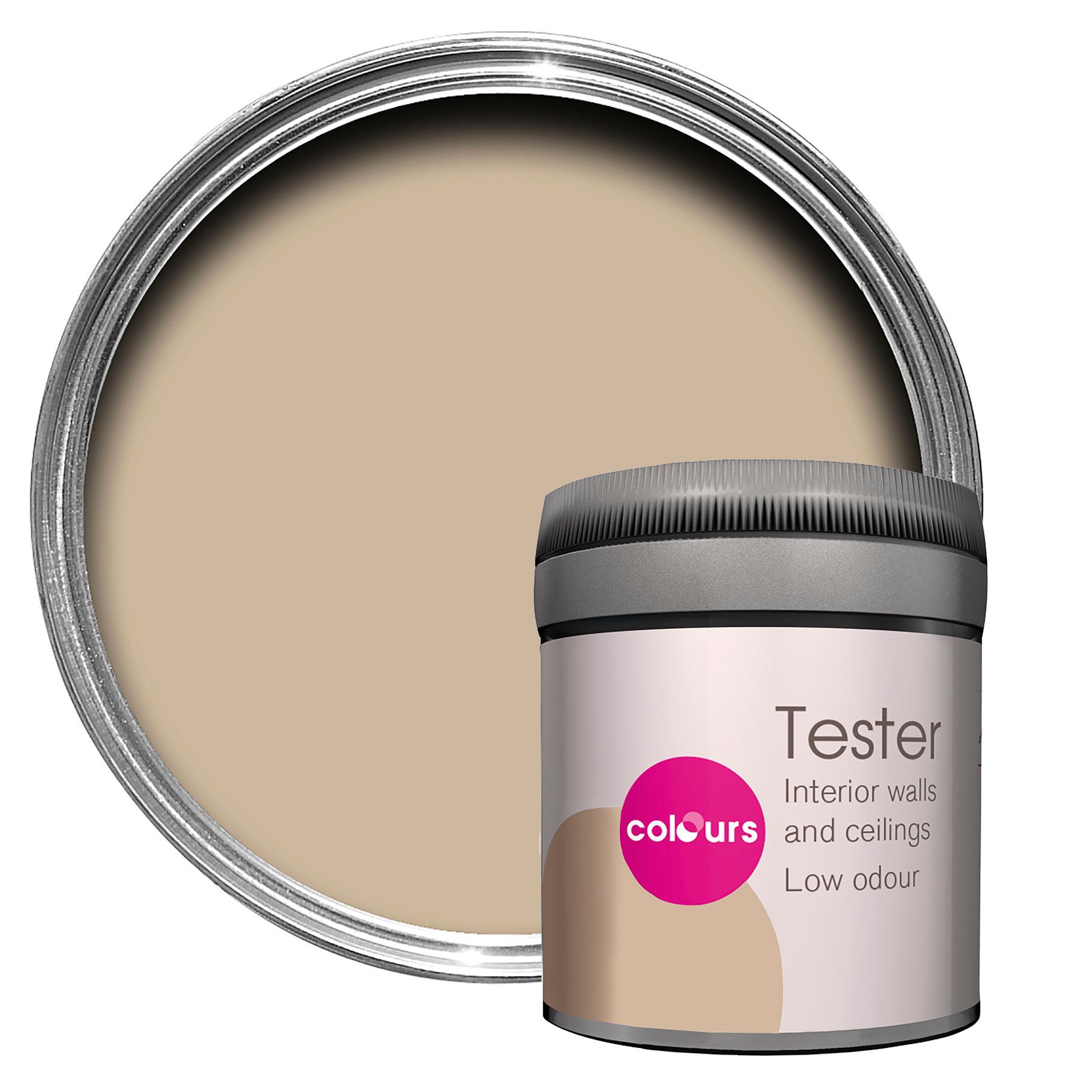 Colours Standard Warm beige Matt Emulsion paint 0.05L Tester pot