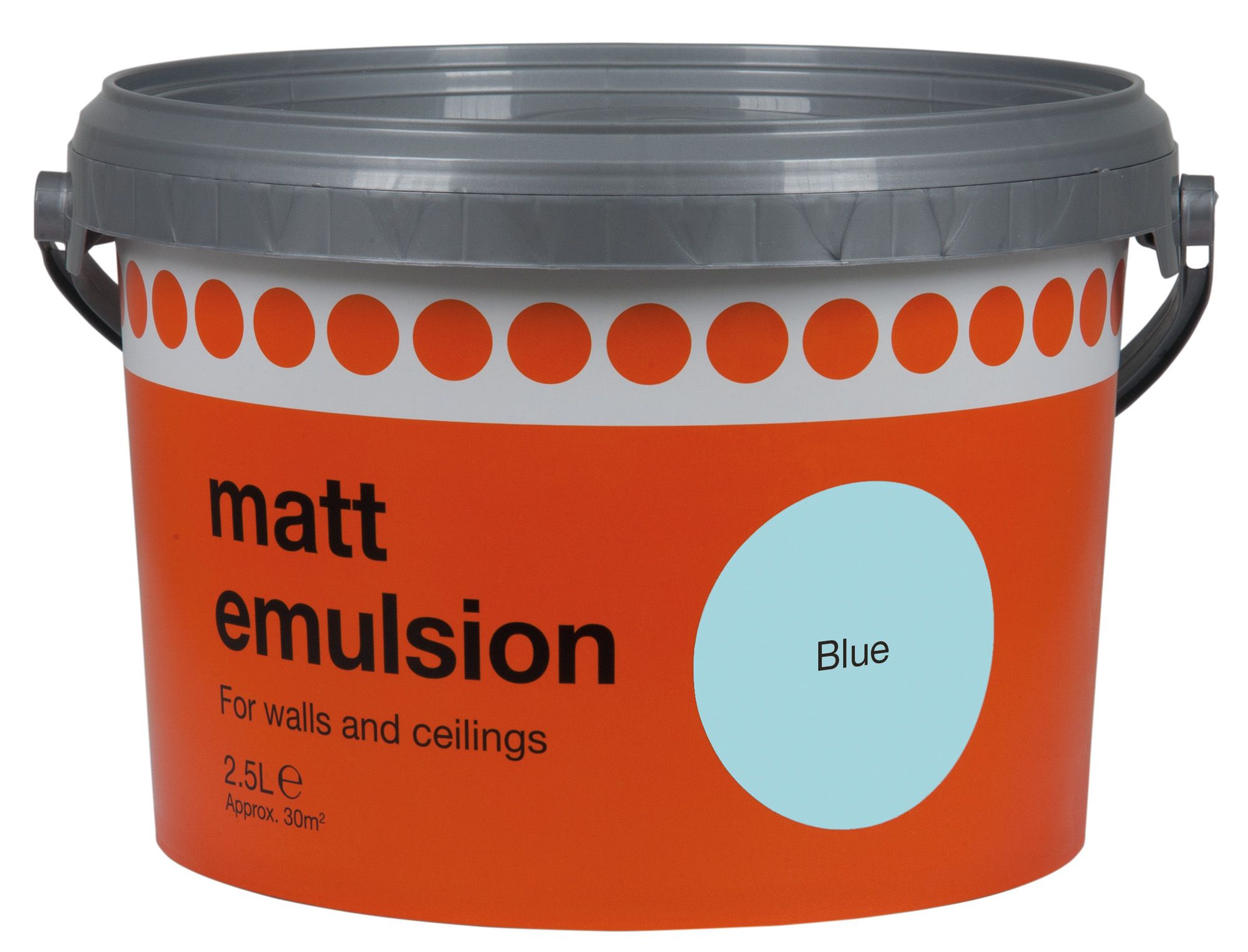 B&Q Blue Matt Emulsion paint 2.5L | Departments | DIY at B&Q