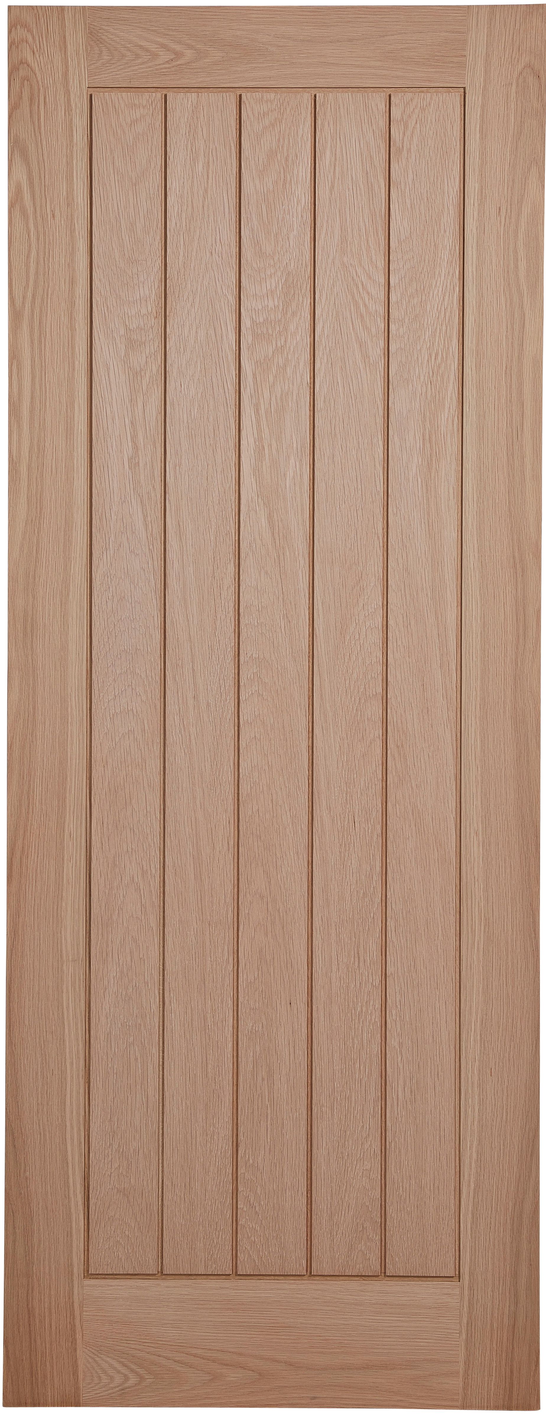 Cottage Panel Oak Veneer Unglazed Internal Fire Door,