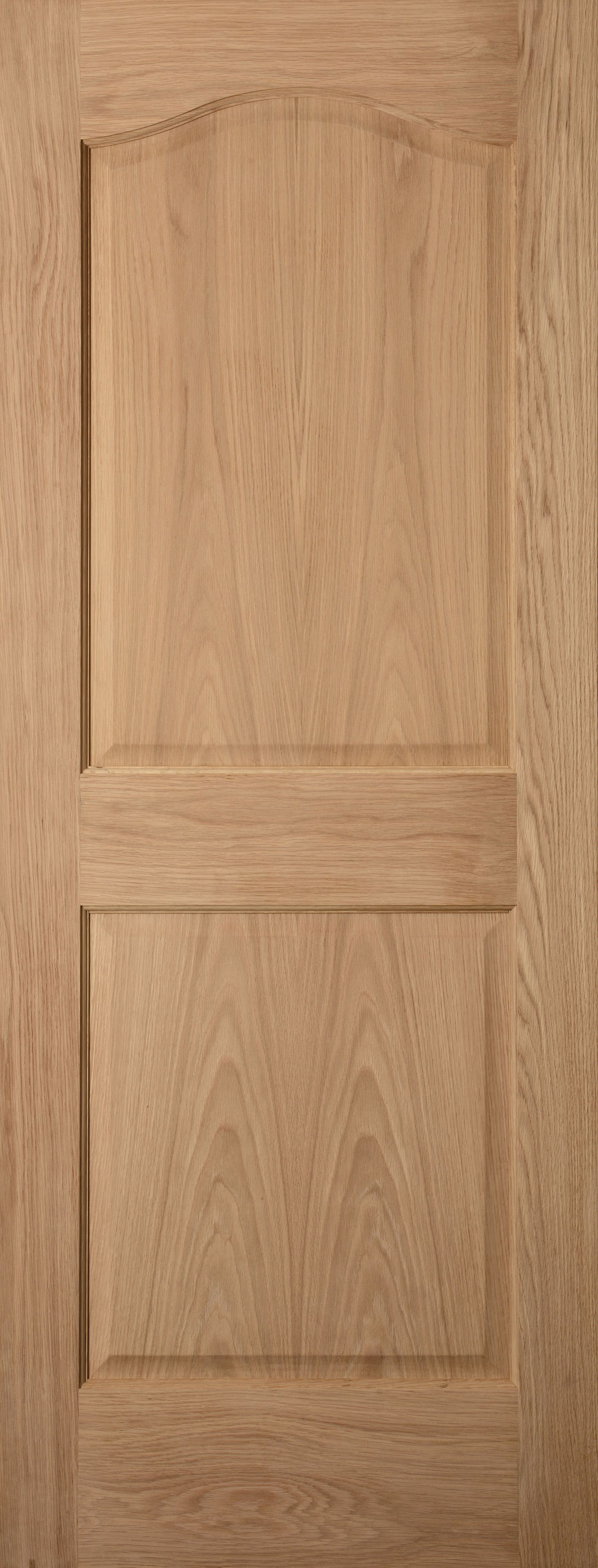 2 Panel Arched Oak Veneer Lh Rh Internal Door H 1981mm W 610mm Departments Diy At B Q