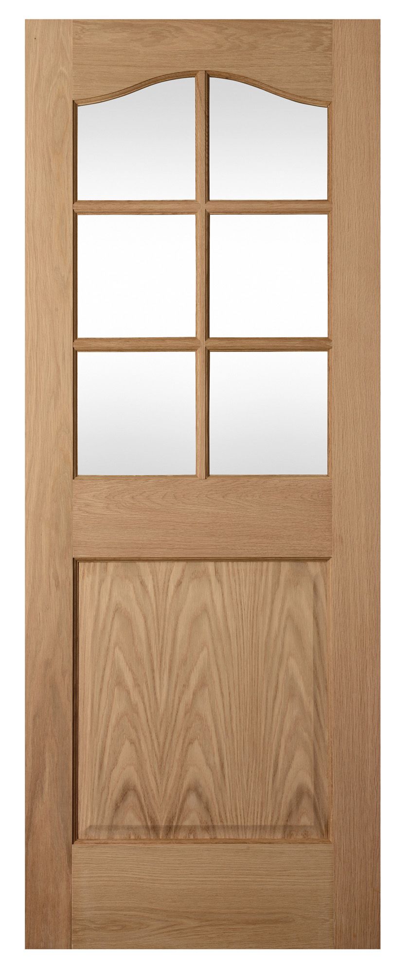 2 Panel Arched Oak Veneer Internal Door H 1981mm W 838mm Departments Diy At B Q