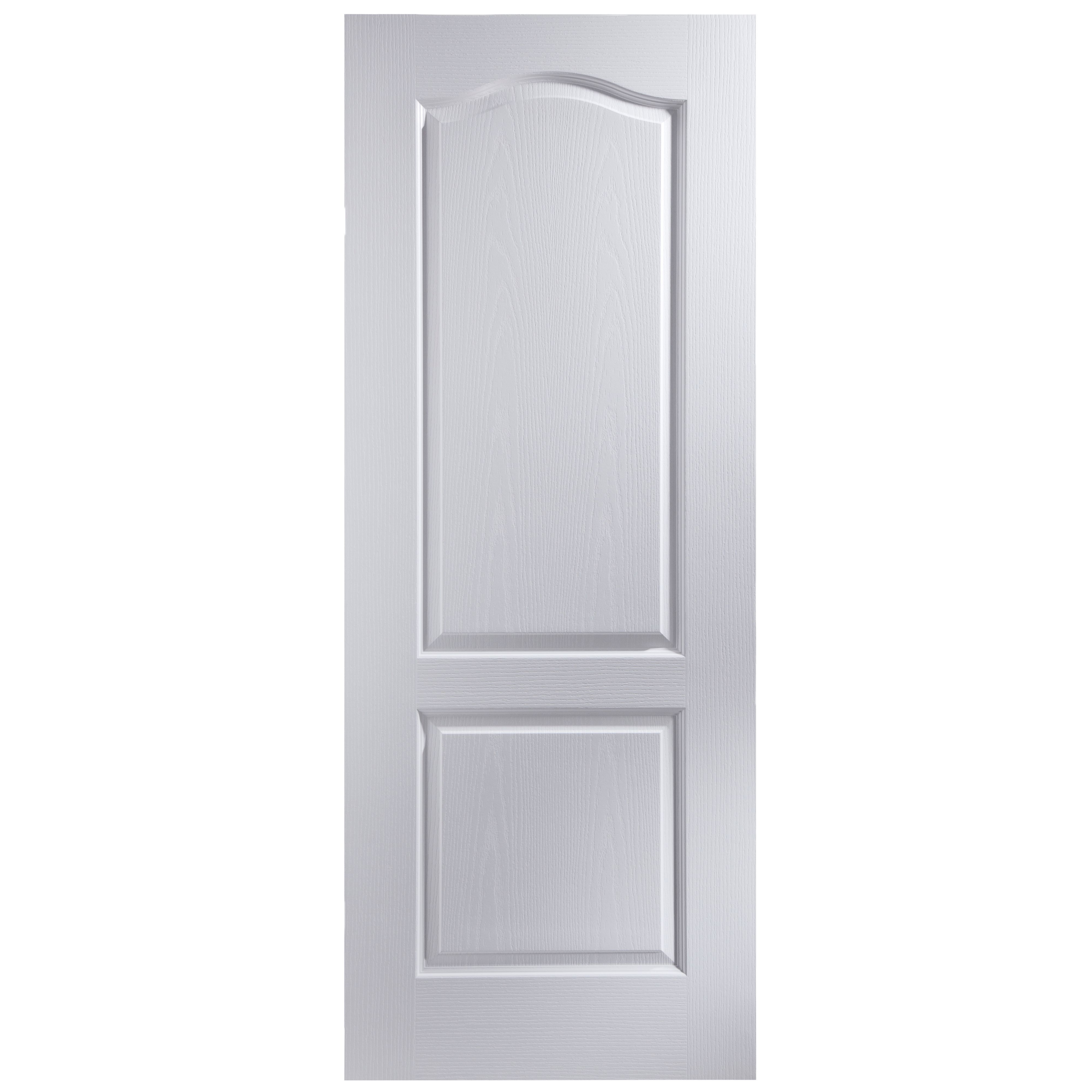 2 Panel Arched Primed Smooth Unglazed Internal Fire Door H 1981mm W 838mm Departments Diy At B Q