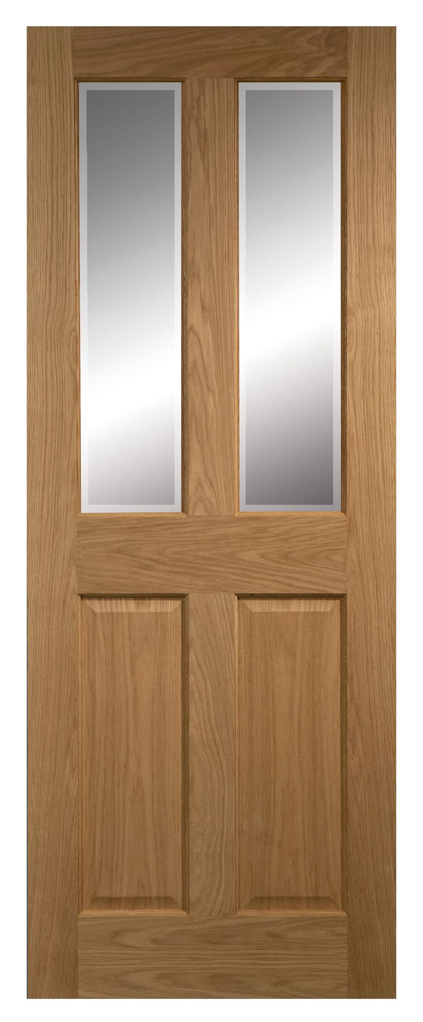 4 Panel Oak veneer Internal Door, (H)2040mm (W)826mm Departments