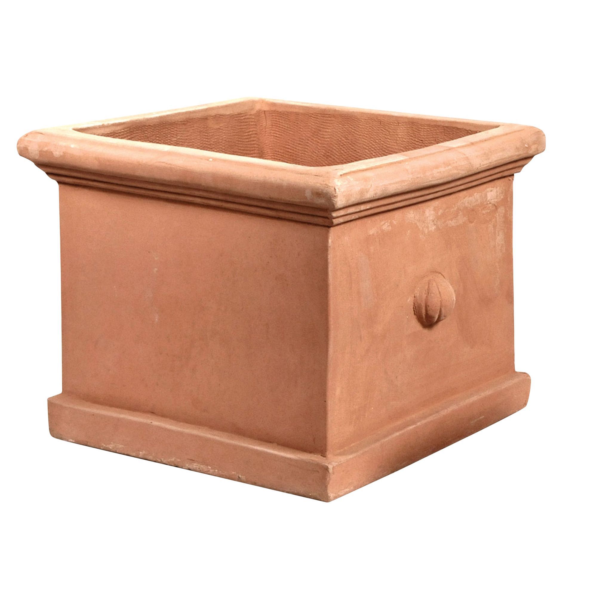 Large Square Terracotta Planters