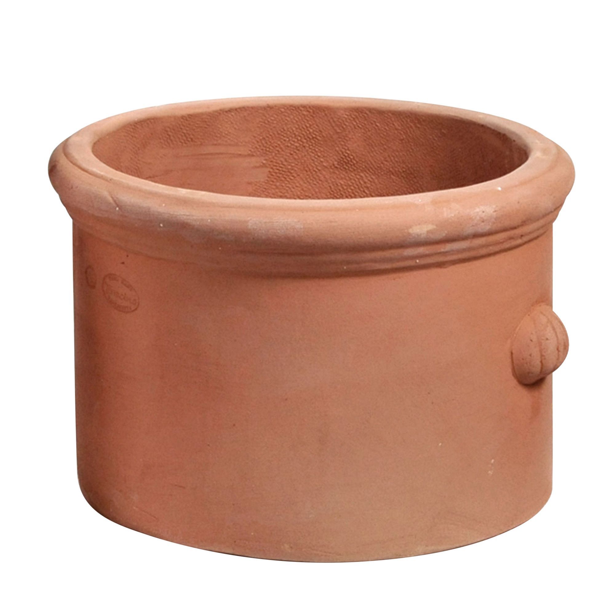 Eden Round Terracotta Pot (H)270mm (Dia)400mm | Departments | DIY at B&Q