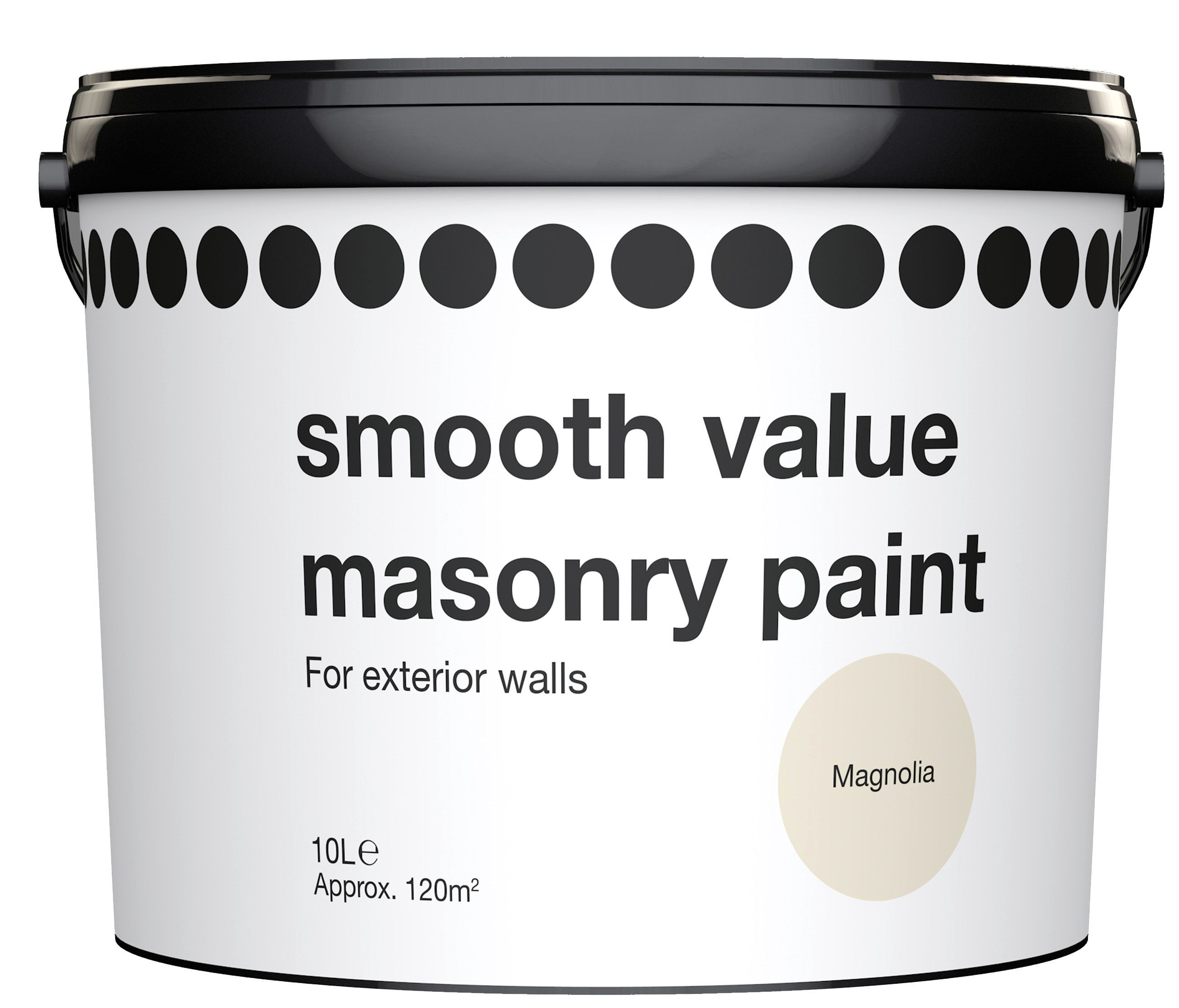 Magnolia Smooth Masonry Paint 10L Departments DIY At B Q   5397007158939 02c