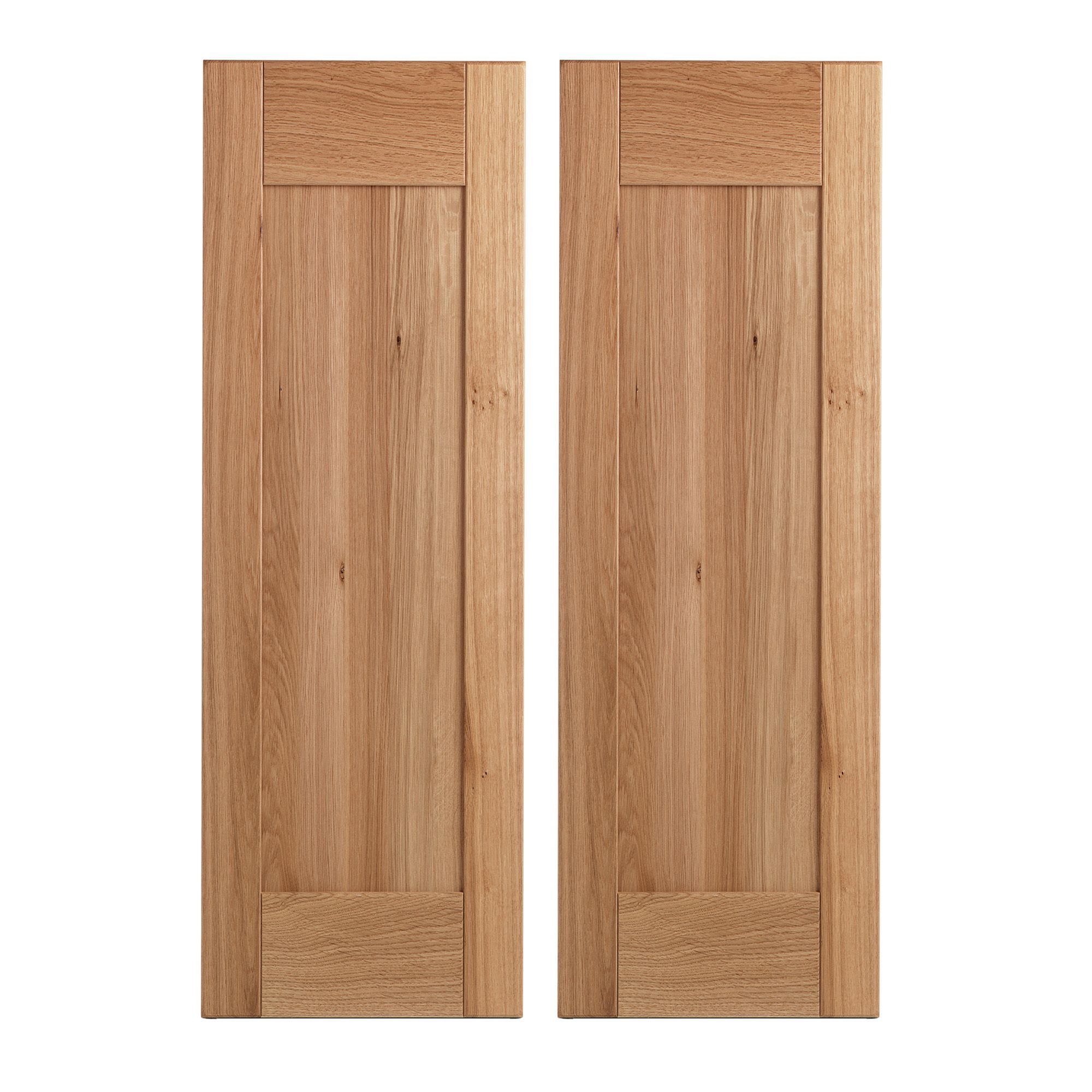 Cooke Lewis Solid Oak Solid Oak Tall Corner Cabinet Door W