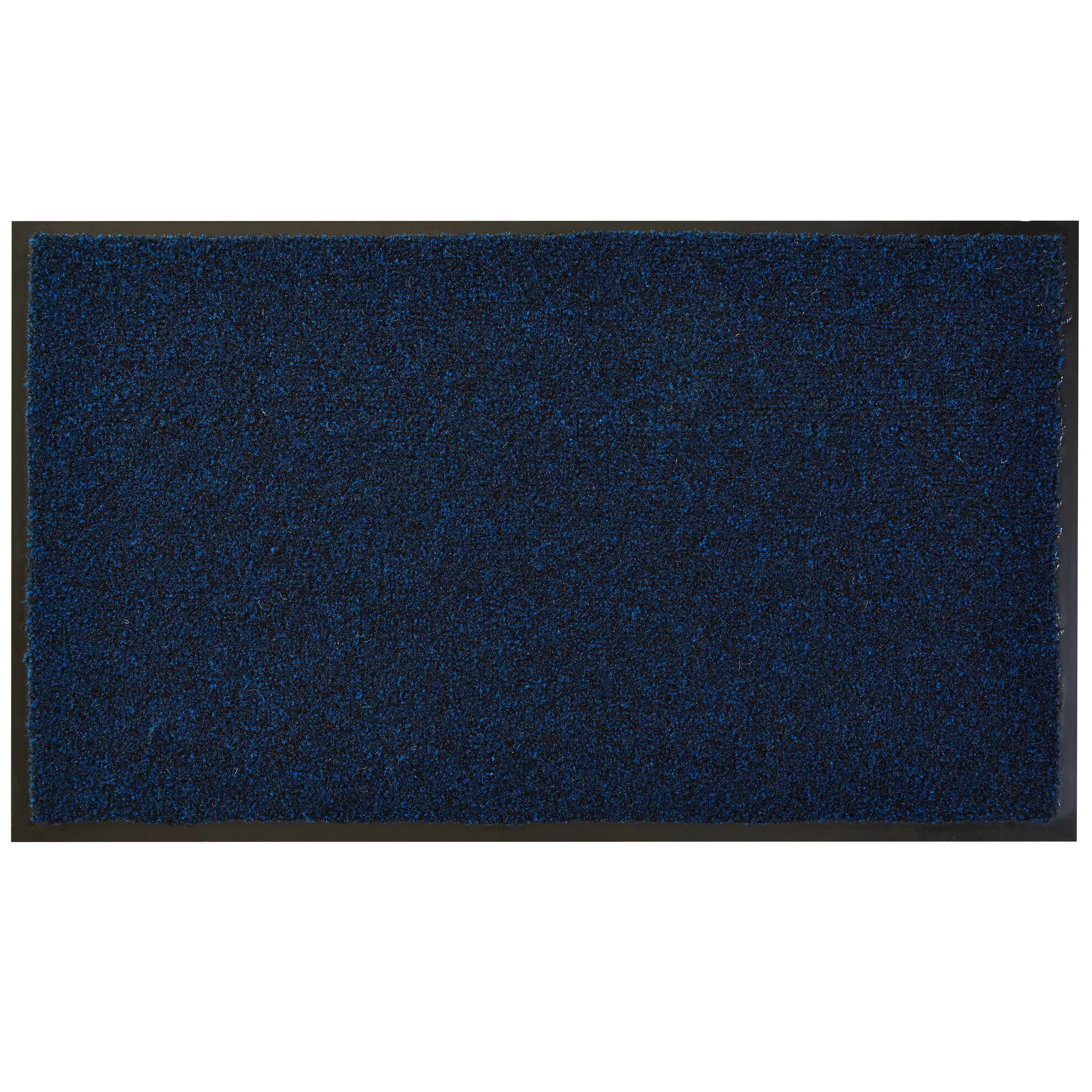 Colours Dark Blue 100% Recycled Material Door Mat (L)750mm (W)450mm ...