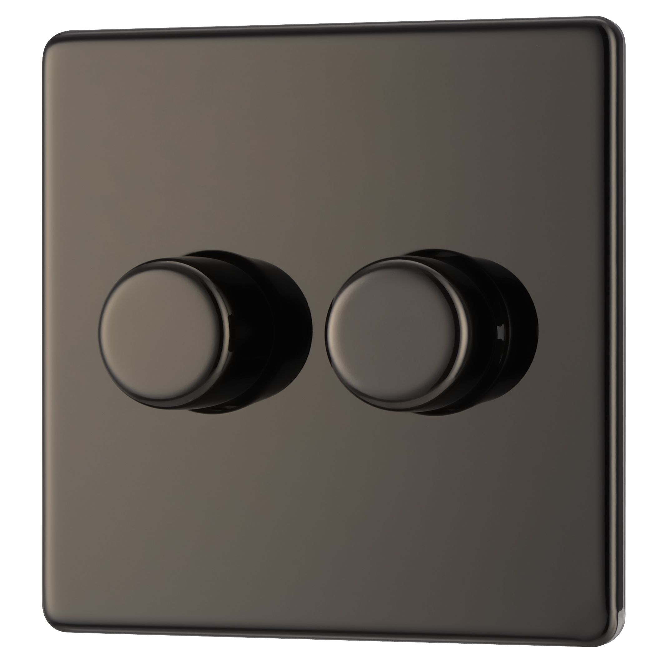 Colours 2Way Double Black nickel Toggle switch Departments DIY at B&Q